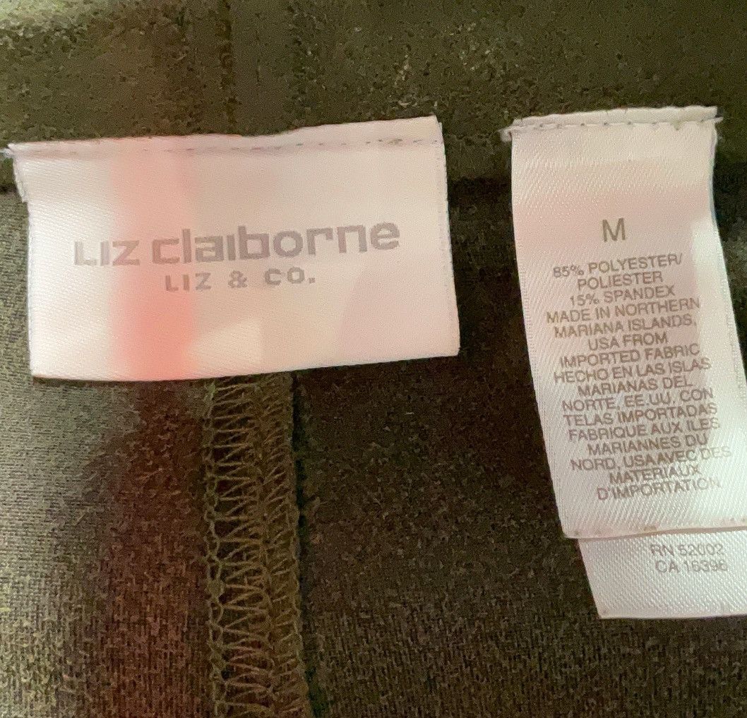 Liz Claiborne Olive Faux Suede Maxi Skirt Size 32" / US 10 / IT 46 - 3 Thumbnail