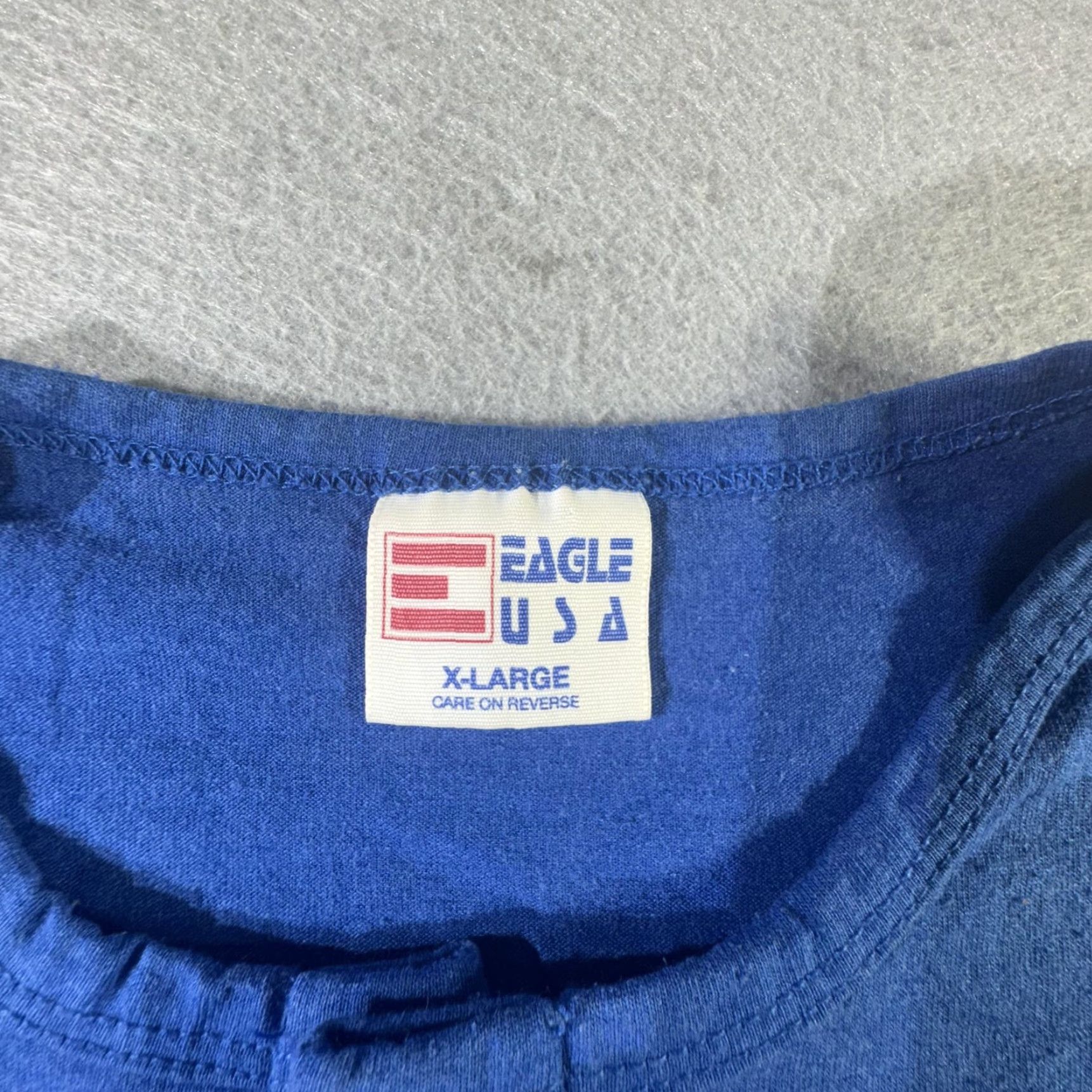 Vintage VINTAGE Eagle USA Tank Top Mens XL Blue Sleeveless Athletic Gym Muscle Fitness 2000s Size US XL / EU 56 / 4 - 5 Thumbnail