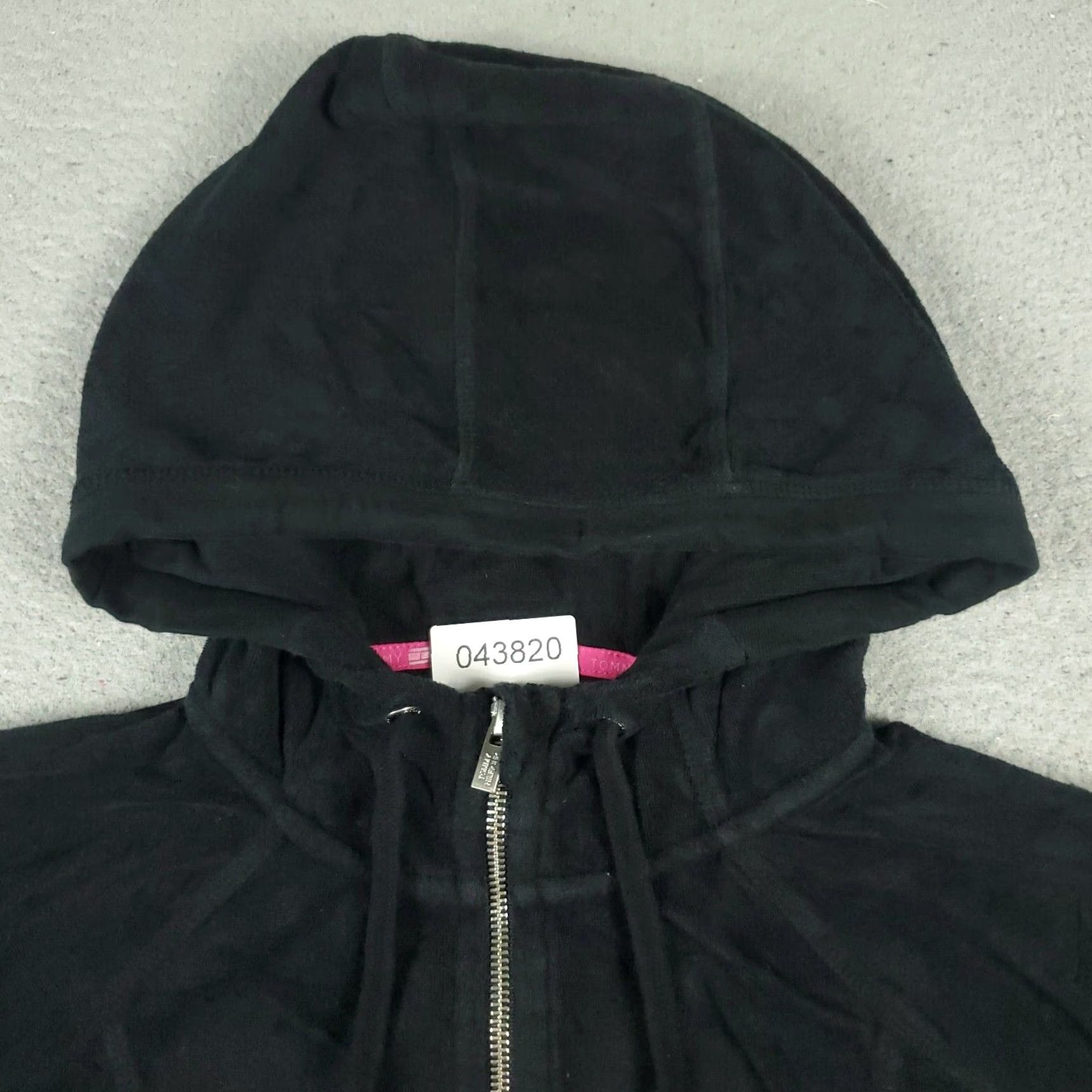 Tommy Hilfiger Tommy Hilfiger Hoodie Womens Large Black Full Zip Sweatshirt Cotton Blend Size L / US 10 / IT 46 - 2 Thumbnail