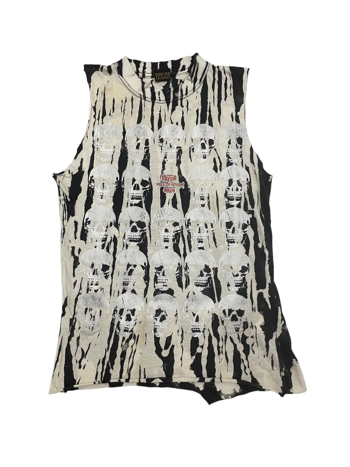 Vintage PLEIN SUB JEANS MOTOR HELL DEADSON BIRDS Tank Top Size S / US 4 / IT 40 - 1 Thumbnail