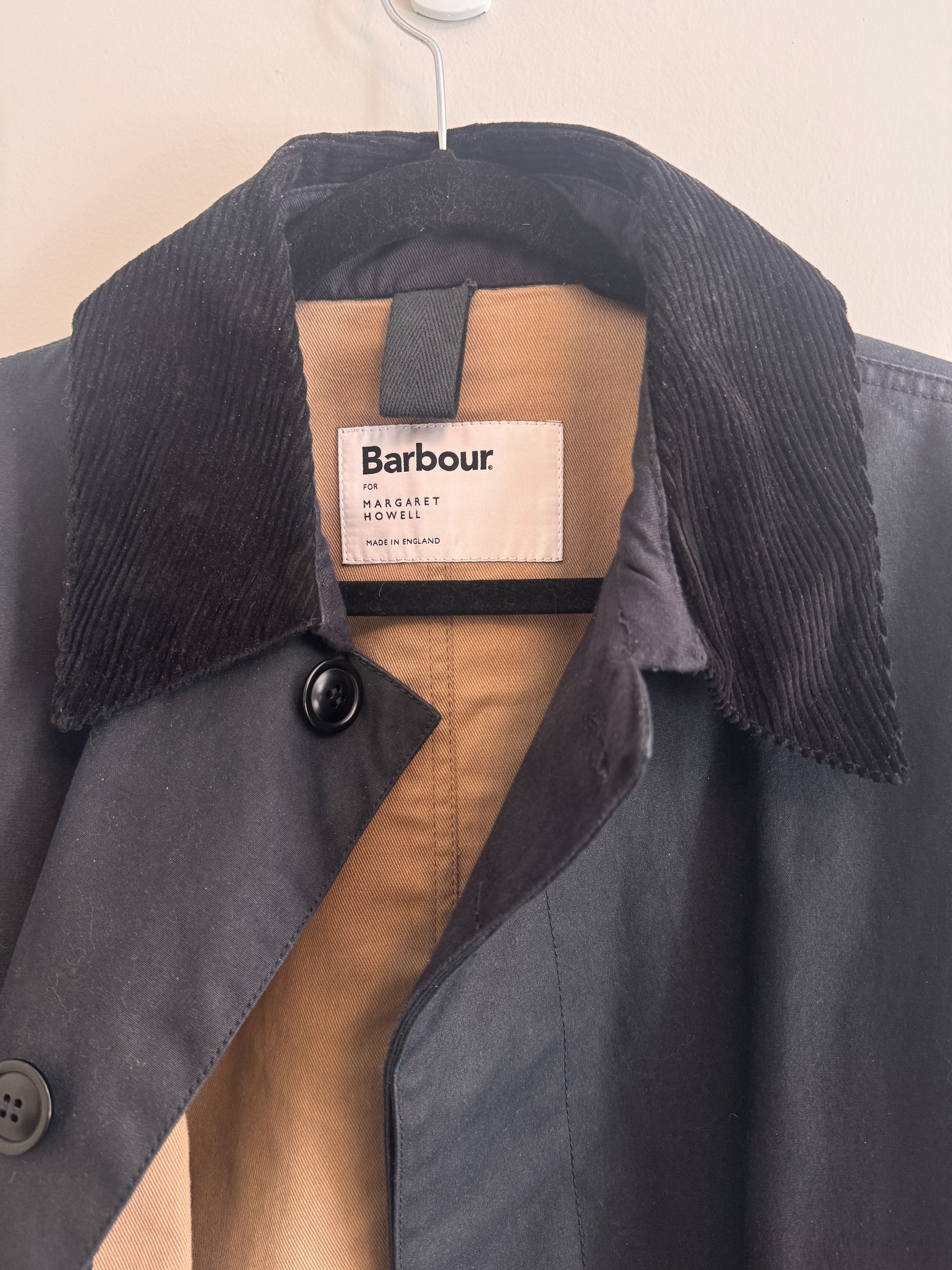 Waxed Cotton Rain Coat in Blue, Men's (Size S) — image 2 of 6