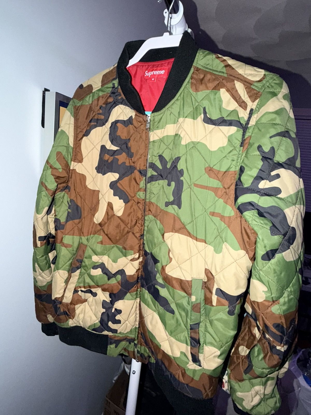 Supreme Supreme Camo The World Is Yours Blimp Quilted Bomber M Size US M / EU 48-50 / 2 - 1 Thumbnail
