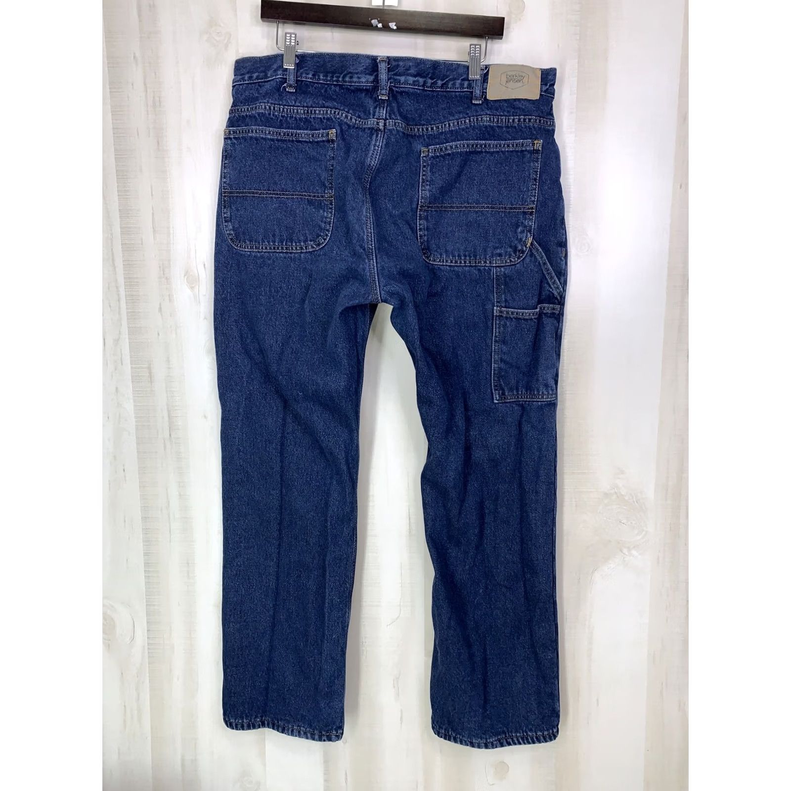 Denime Berkley Jensen Jeans Denim Straight Mens 38x32 Lined Winter Blue Fr Jeans Size US 38 / EU 54 - 5 Thumbnail
