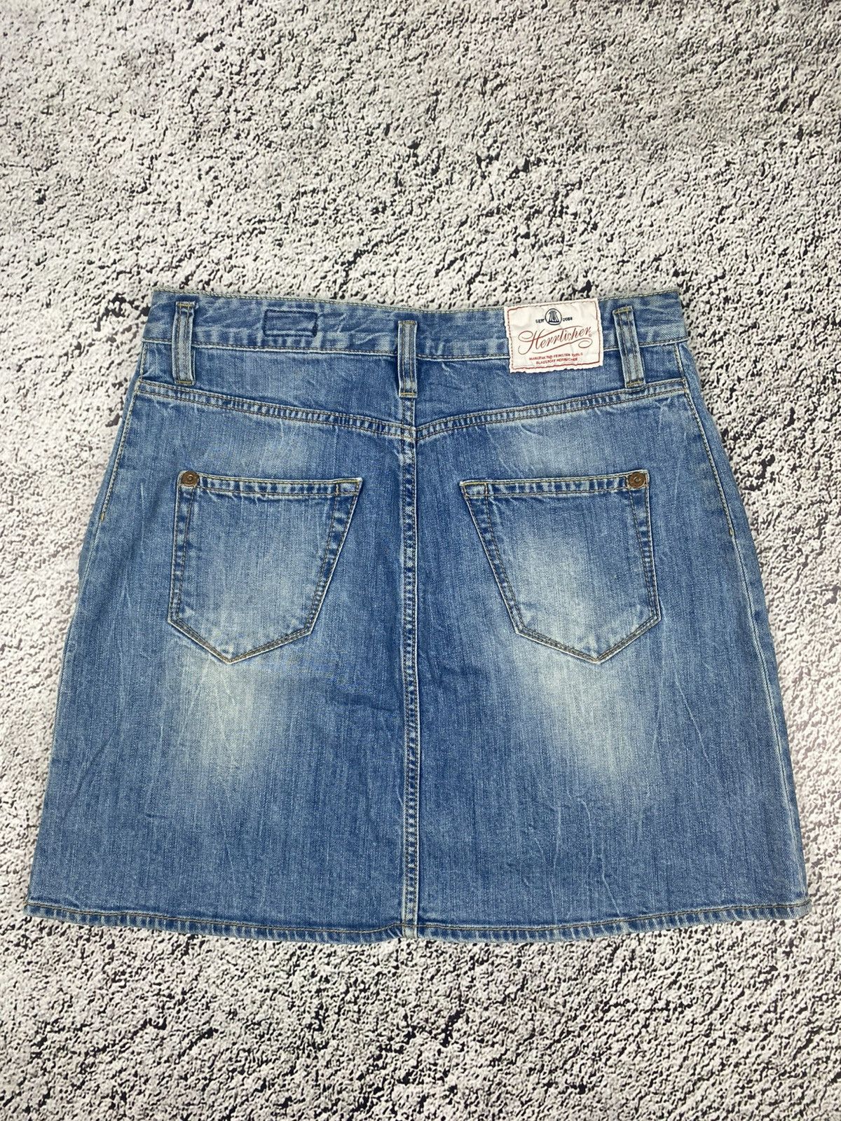 Vintage Vintage Y2K faded denim mini skirt 00s juicy style 26 Size 28" / US 6 / IT 42 - 3 Thumbnail