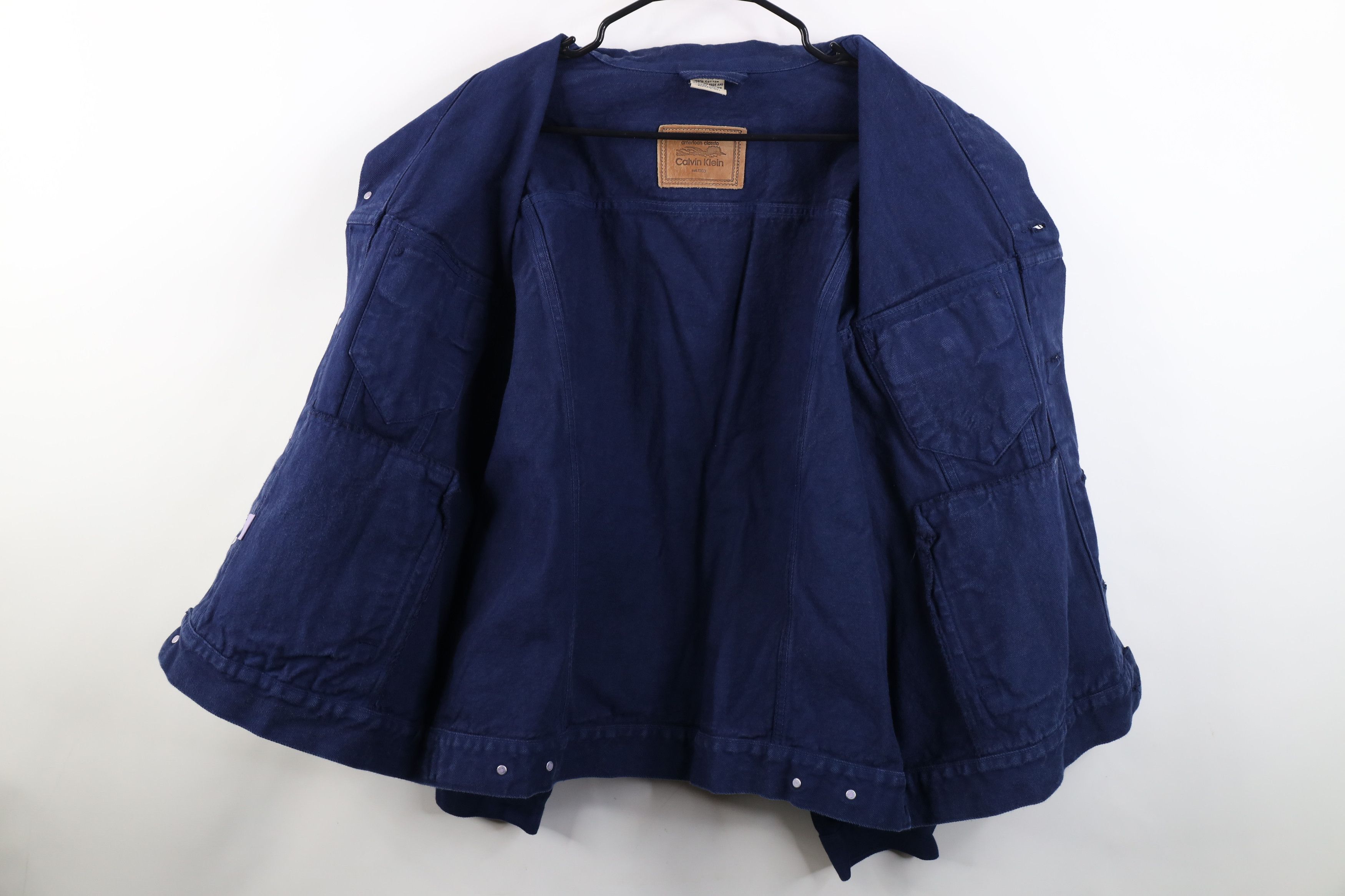 Calvin Klein Deadstock Vintage 90s Calvin Klein Jacket Navy Blue USA Size US L / EU 52-54 / 3 - 9 Thumbnail