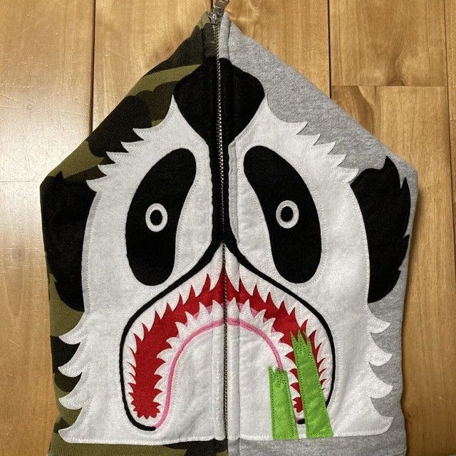 Bape BAPE Panda Full Zip Hoodie 1st camo green a bathing ape Size US S / EU 44-46 / 1 - 3 Thumbnail
