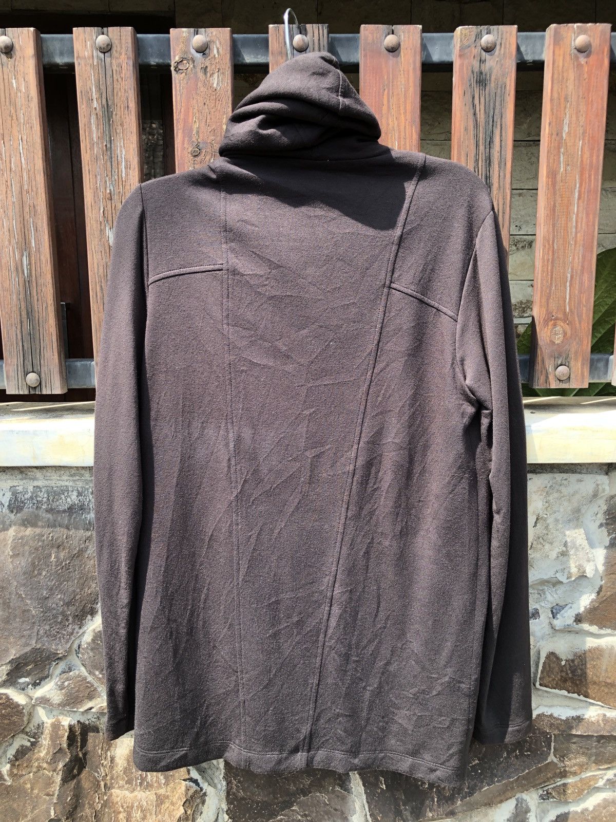 Helmut Lang × If Six Was Nine HELMUT LANG ASYMETRYCAL HOODIE BLACK Size M / US 6-8 / IT 42-44 - 3 Thumbnail