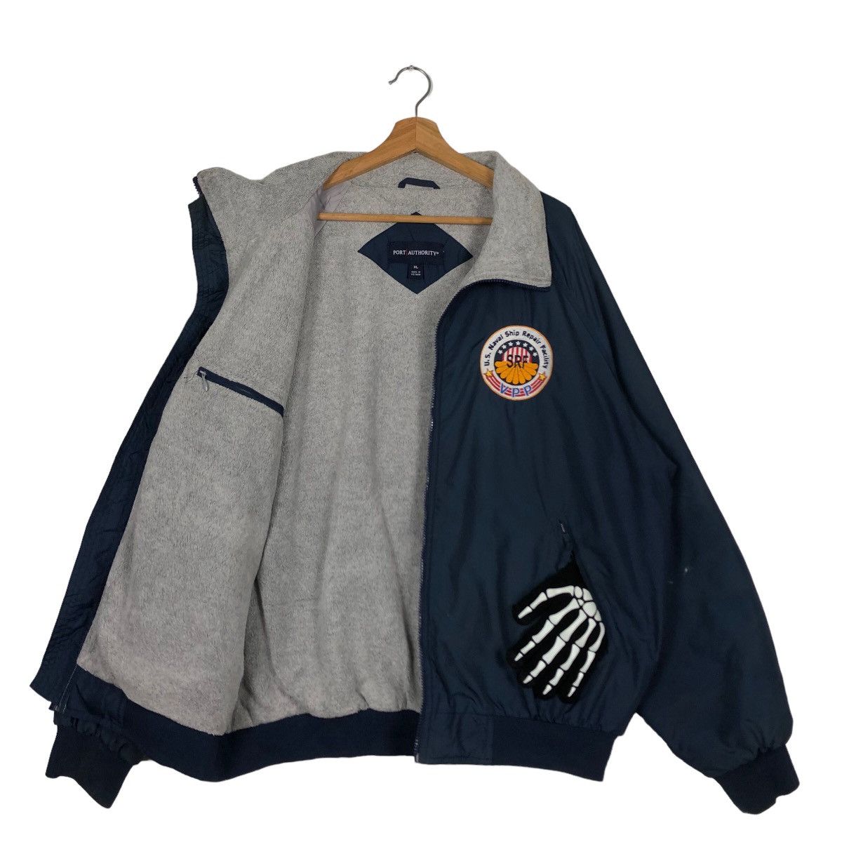 Japanese Brand 🔥80’s Bomber Jacket Us Naval Ship Repair Facility Big Logo Size US XL / EU 56 / 4 - 10 Thumbnail