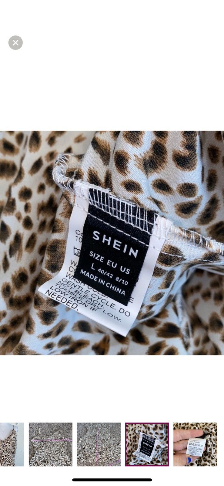 Shein Shein large cheetah print bow front dress Size L / US 10 / IT 46 - 3 Thumbnail
