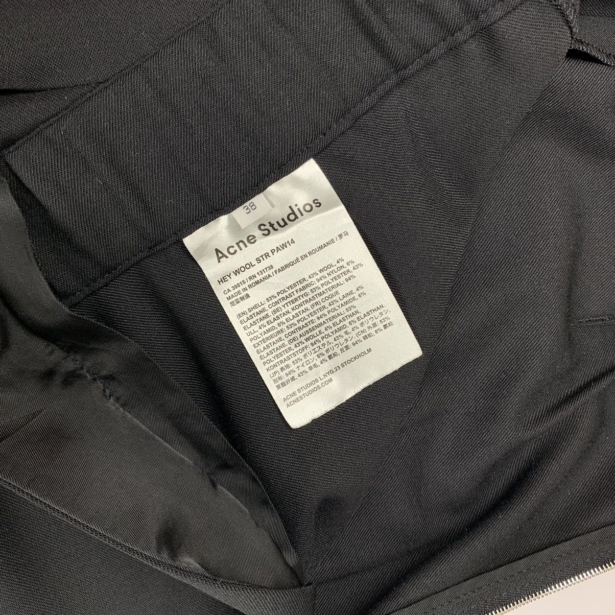 Acne Studios Acne studios wool skinny zip pants Size 28" / US 6 / IT 42 - 5 Thumbnail