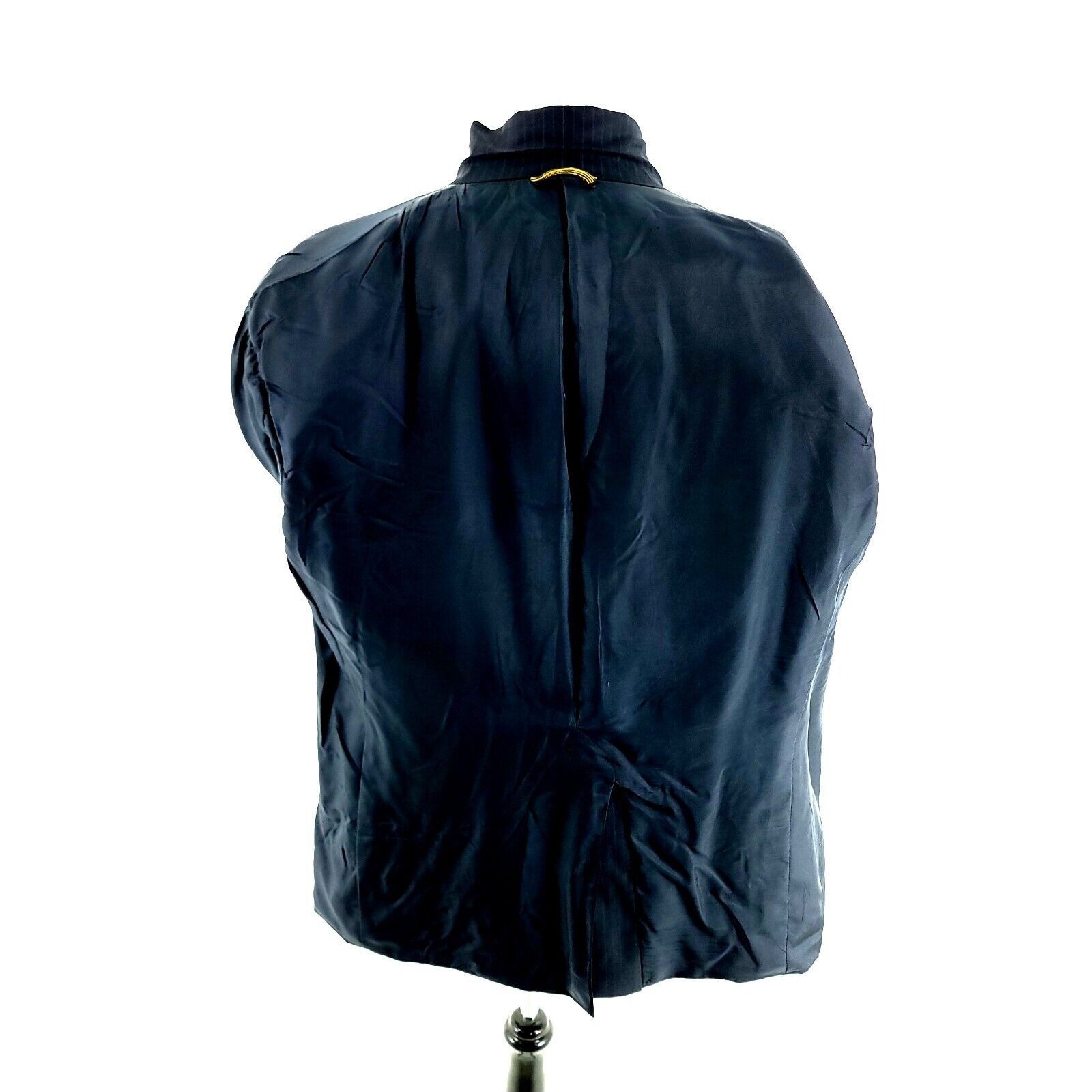 Hart Schaffner Marx DAMAGED Hart Schaffner Marx Gold Trumpeter Wool 2 Button Jac Size 46R - 10 Thumbnail