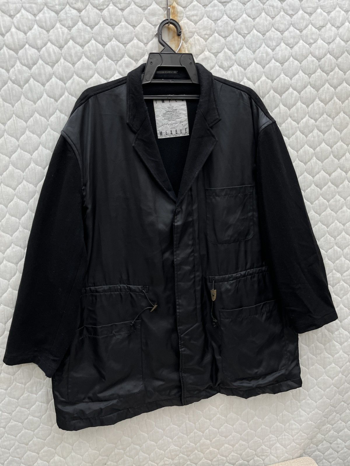 Yohji Yamamoto 🔥🔥🔥ARCHIVE VINTAGE YOHJI YAMAMOTO NYLON WOOL JACKET Size US M / EU 48-50 / 2 - 2 Thumbnail