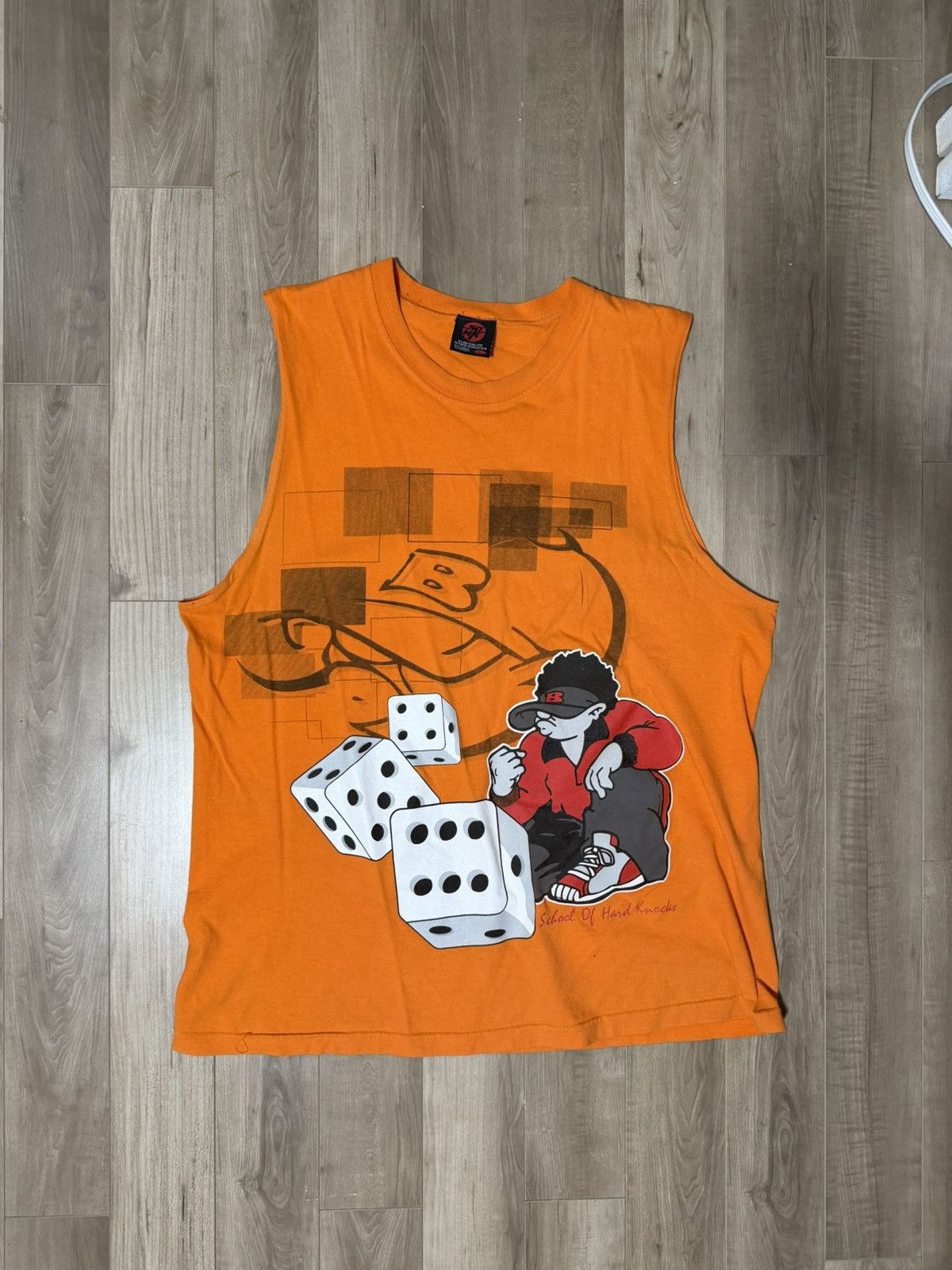 Vintage Vintage School of Hard Knocks graphic tank top Size US XL / EU 56 / 4 - 1 Thumbnail