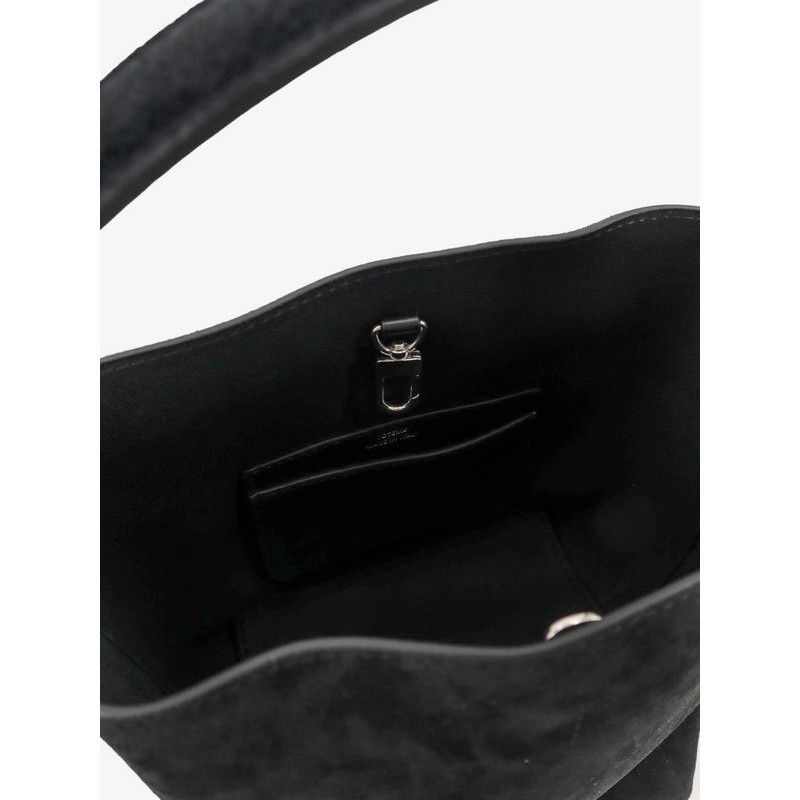 Toteme TOTEME Small Belted Black Suede Handbag New & Authentic Size ONE SIZE - 4 Thumbnail