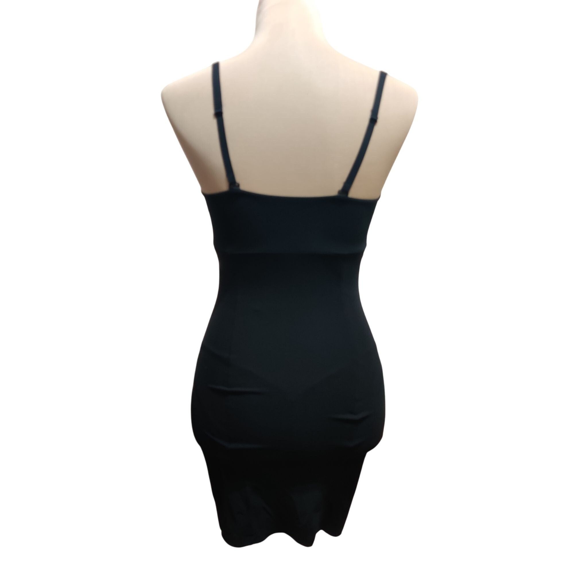 Other Flexees M womens shapewear slip black firm control bodysuit Size ONE SIZE - 2 Thumbnail
