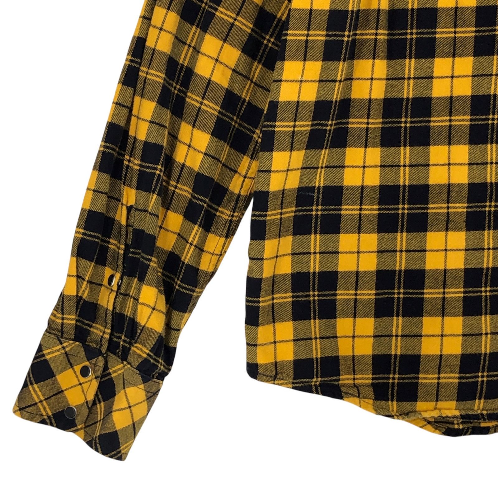 Diesel Diesel Sz XXL Shirt Flannel East Long Chk Yellow Black Snaps Size US XXL / EU 58 / 5 - 11 Thumbnail