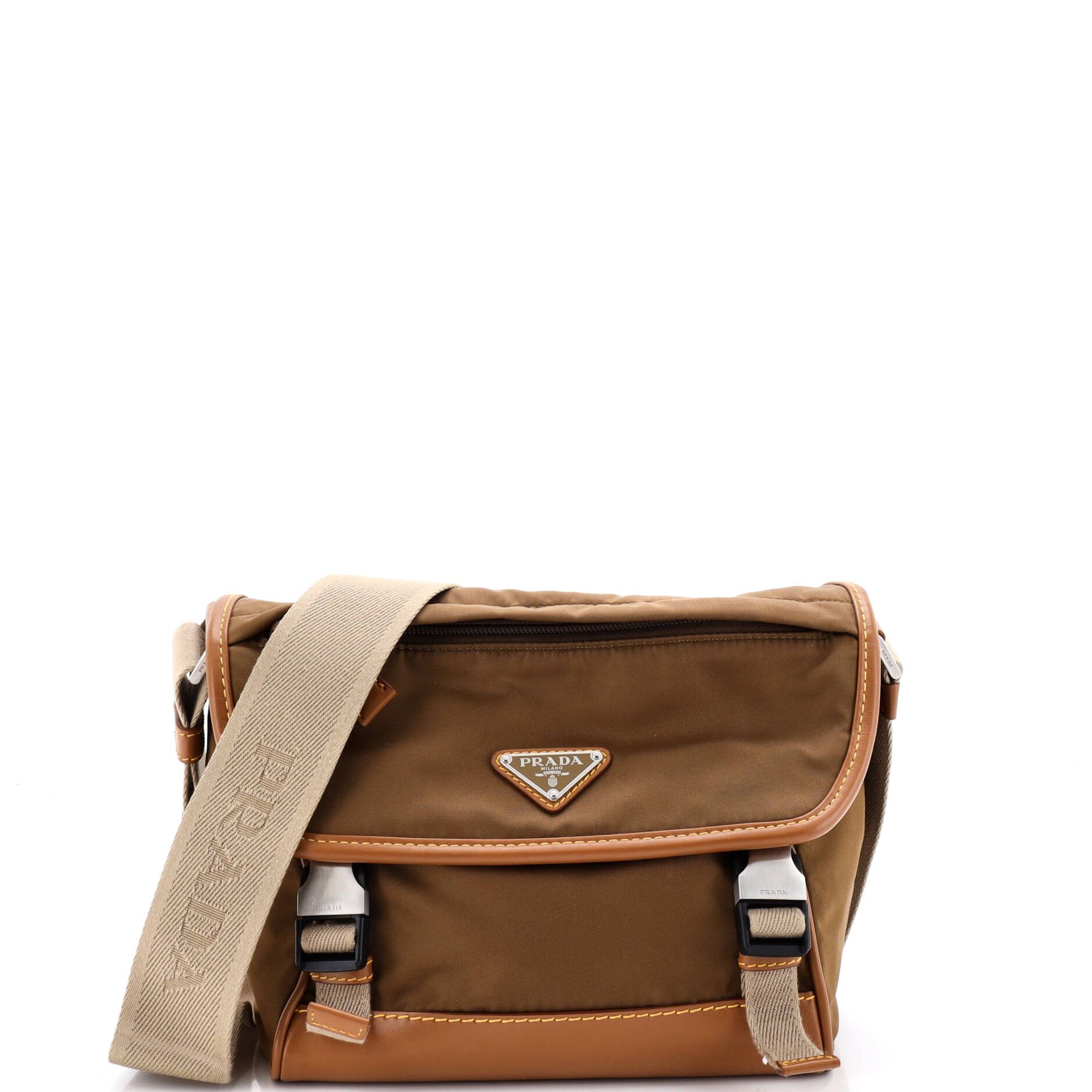 Prada Double Buckle Flap Messenger Bag Size ONE SIZE - 1 Thumbnail