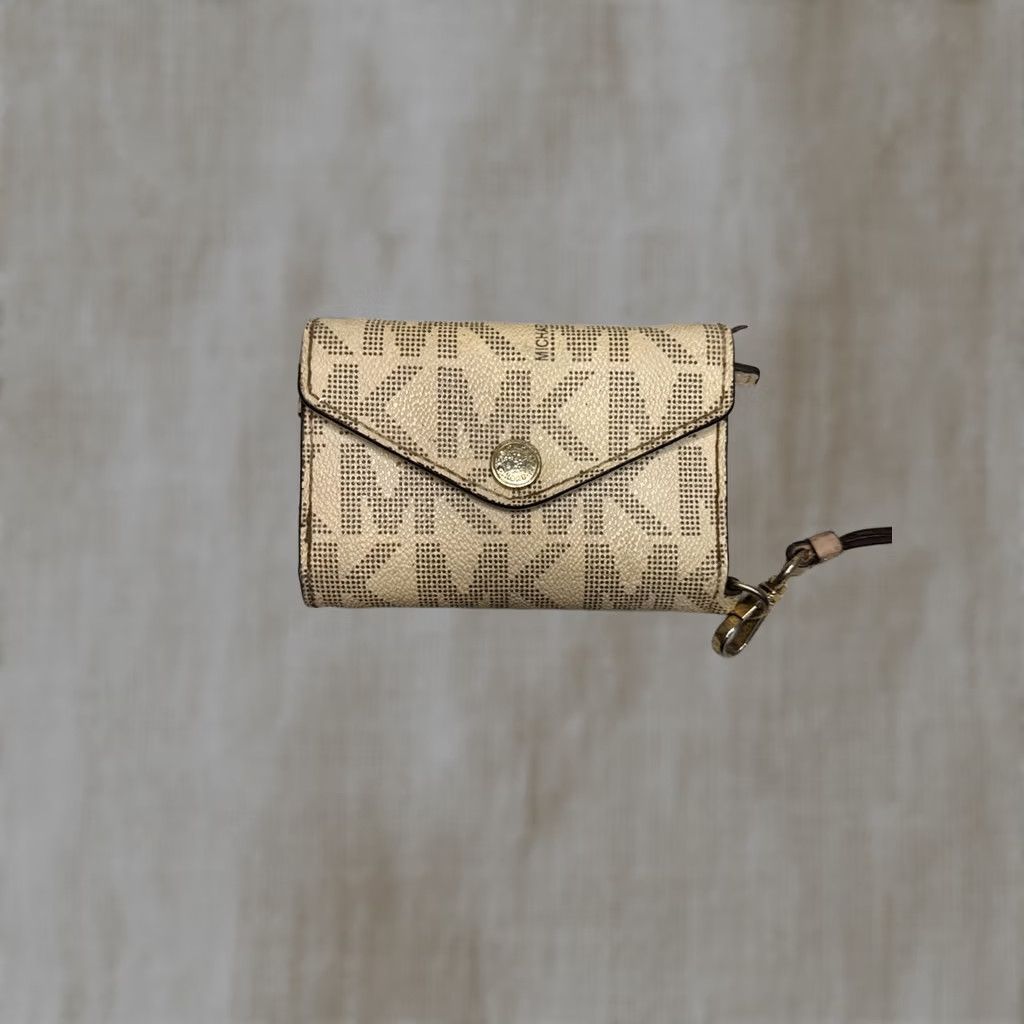 Michael Kors Michael Kors Jet Set Travel Leather Small Smartphone Envelope Wallet White Wristlet Womens Zipper Organizer Credit Card Size ONE SIZE - 1 Thumbnail