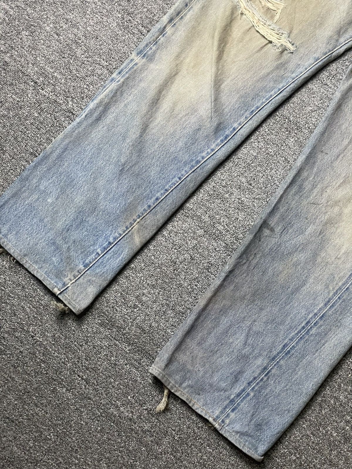Levi's × Vintage Vintage LEVIS Distressed Denim Ripped Jeans (112) Size US 34 / EU 50 - 2 Thumbnail