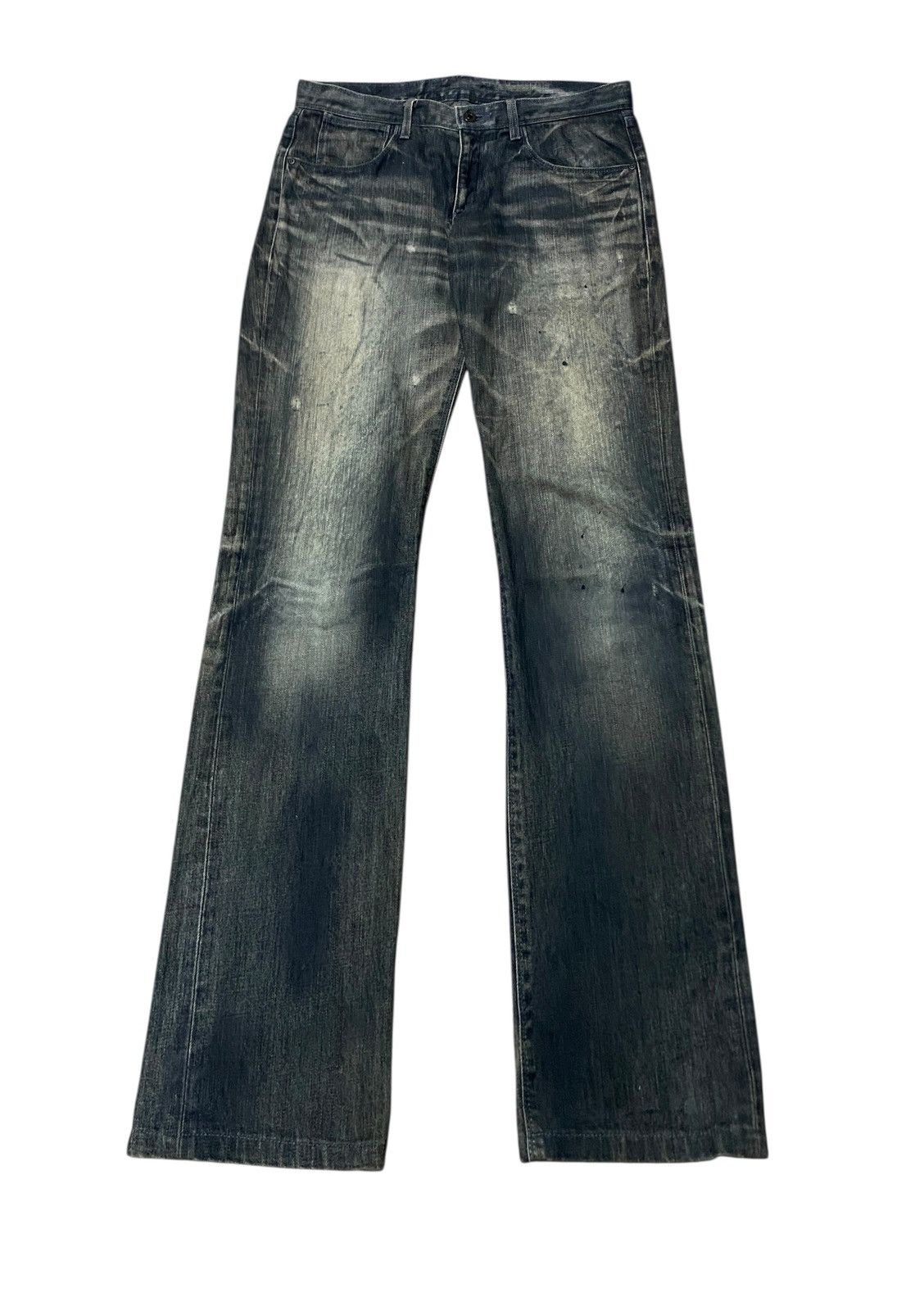 Neil Barrett Very Rare Design Vintage Neil Barrett Distressed Jeans 2000s Size US 34 / EU 50 - 1 Thumbnail
