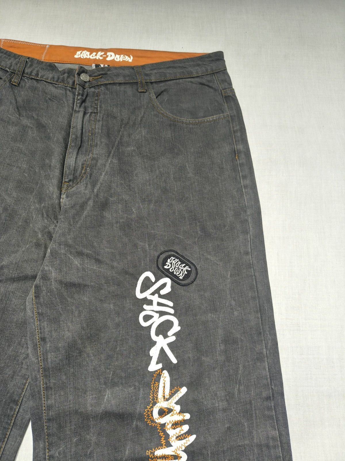 Southpole Y2K CRAZY PRINT BAGGY DENIM JEANS 🛹(014) Size US 38 / EU 54 - 7 Thumbnail