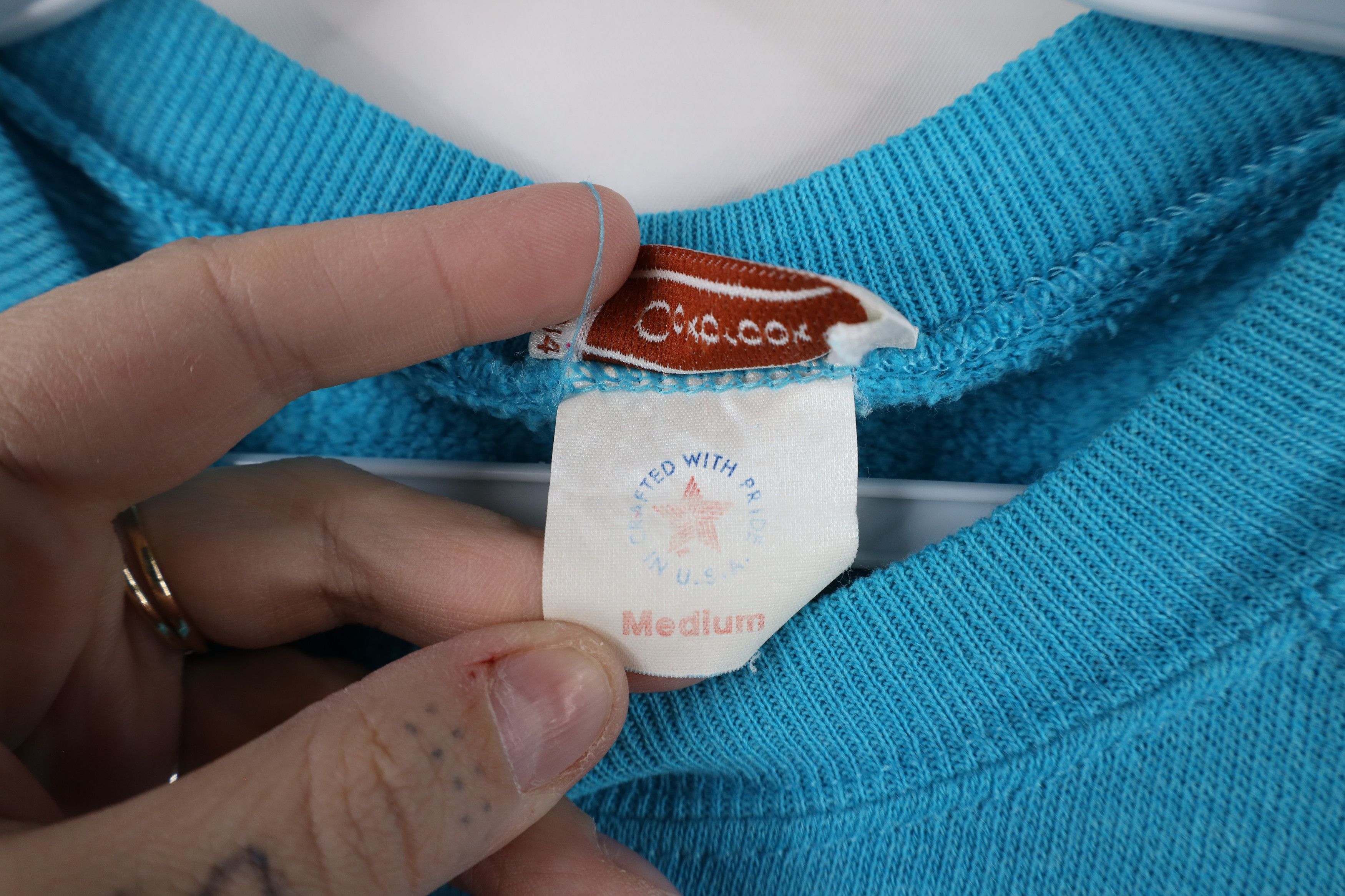 Vintage Vintage 70s 80s Streetwear Blank Crewneck Sweatshirt USA Size M / US 6-8 / IT 42-44 - 5 Thumbnail
