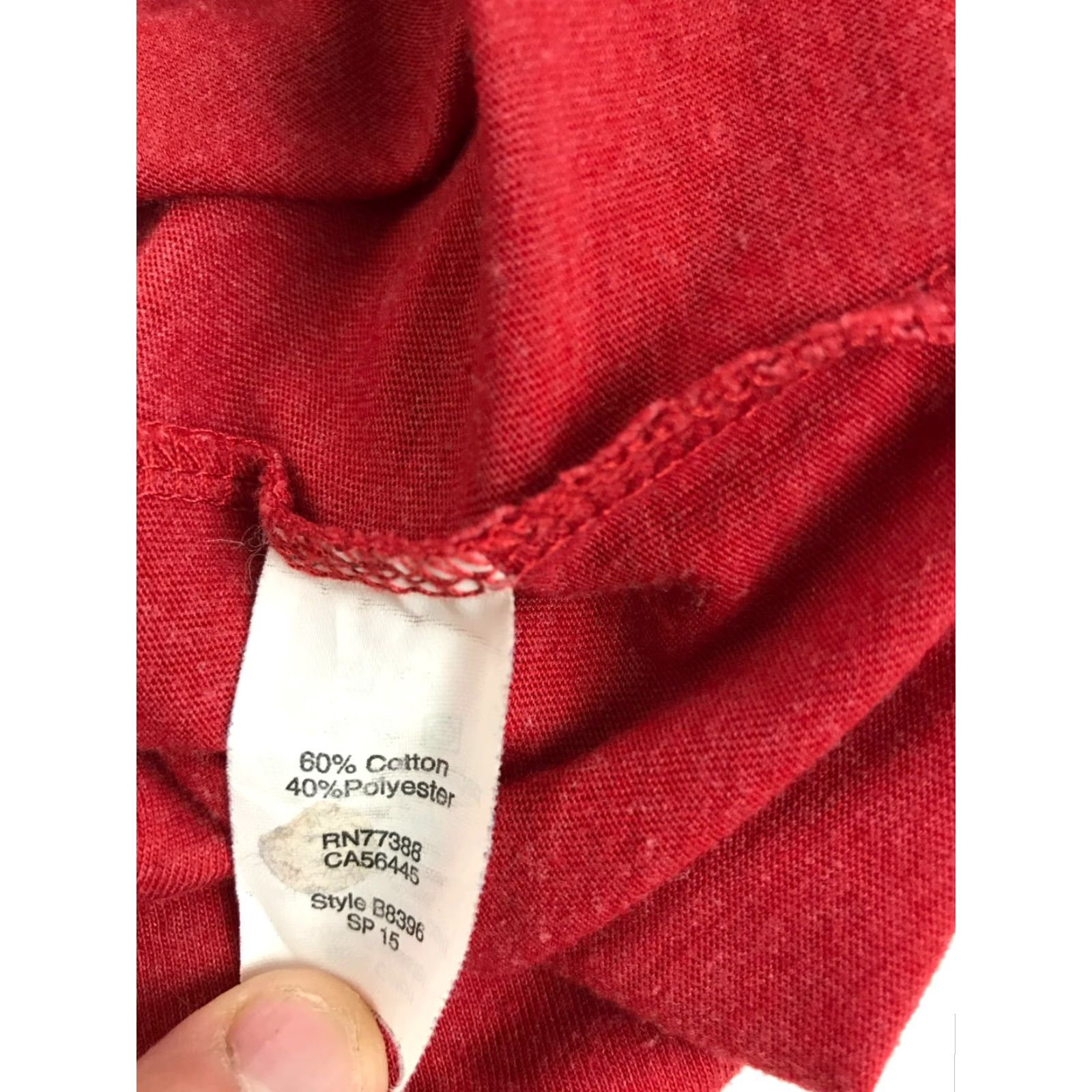 J.Crew J.CREW T-Shirt Men's Large Red Short Sleeve Crew Neck - Cotton Spandex Size US L / EU 52-54 / 3 - 7 Thumbnail