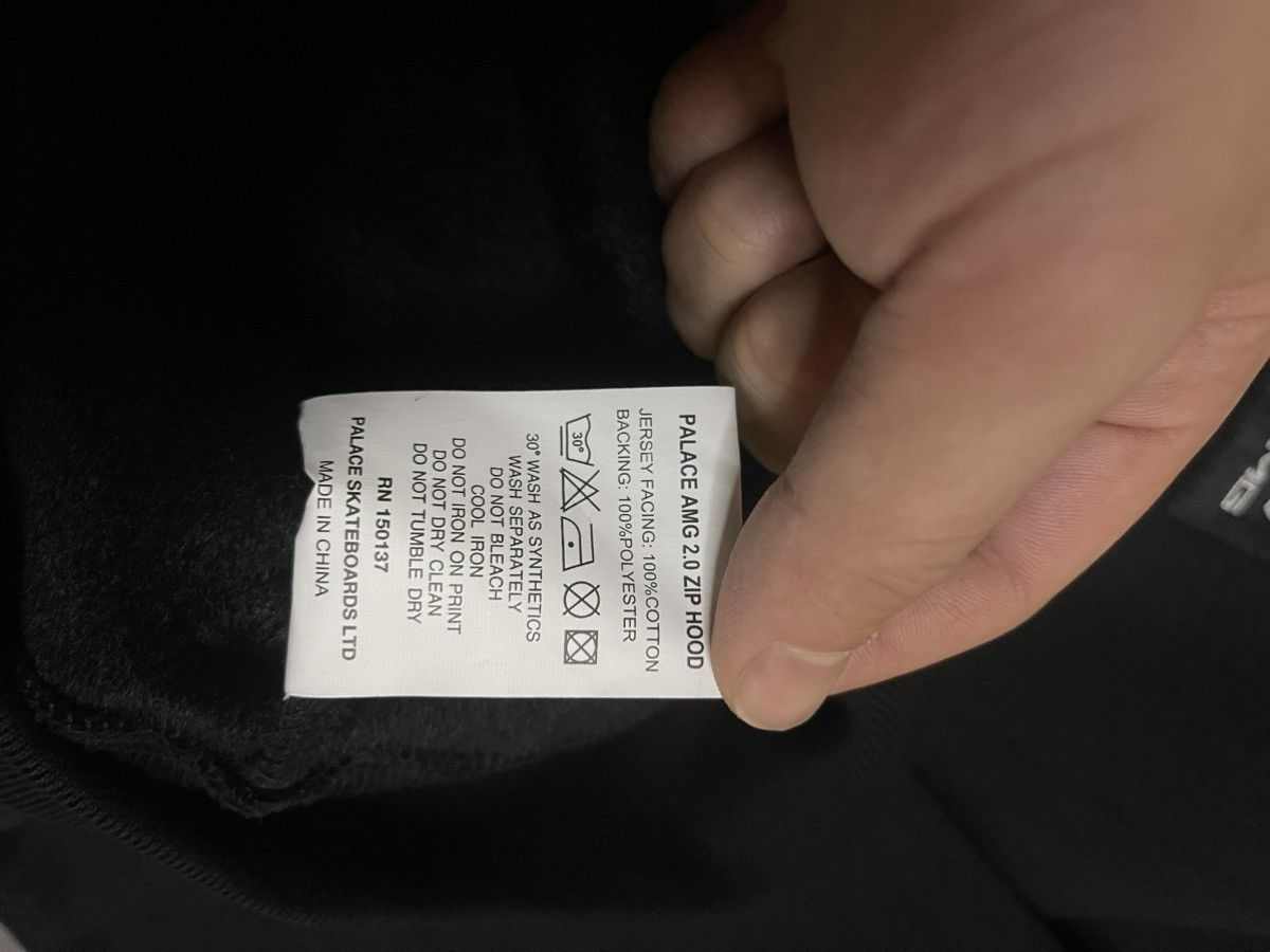 Palace Palace amg 2.0 zip up hood black | Grailed