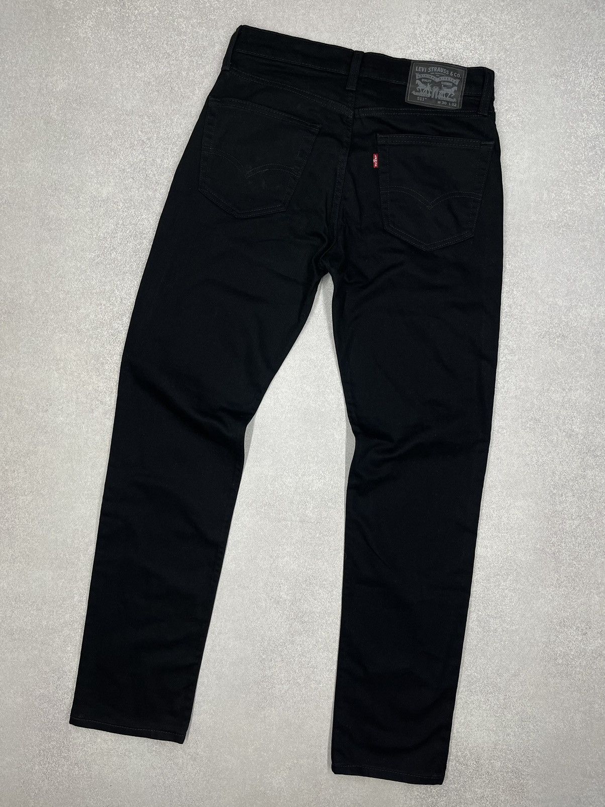 Levi's × Levi's Vintage Clothing Mens Levis 511 Strauss Denim Jeans Black Y2K Size US 30 / EU 46 - 1 Thumbnail