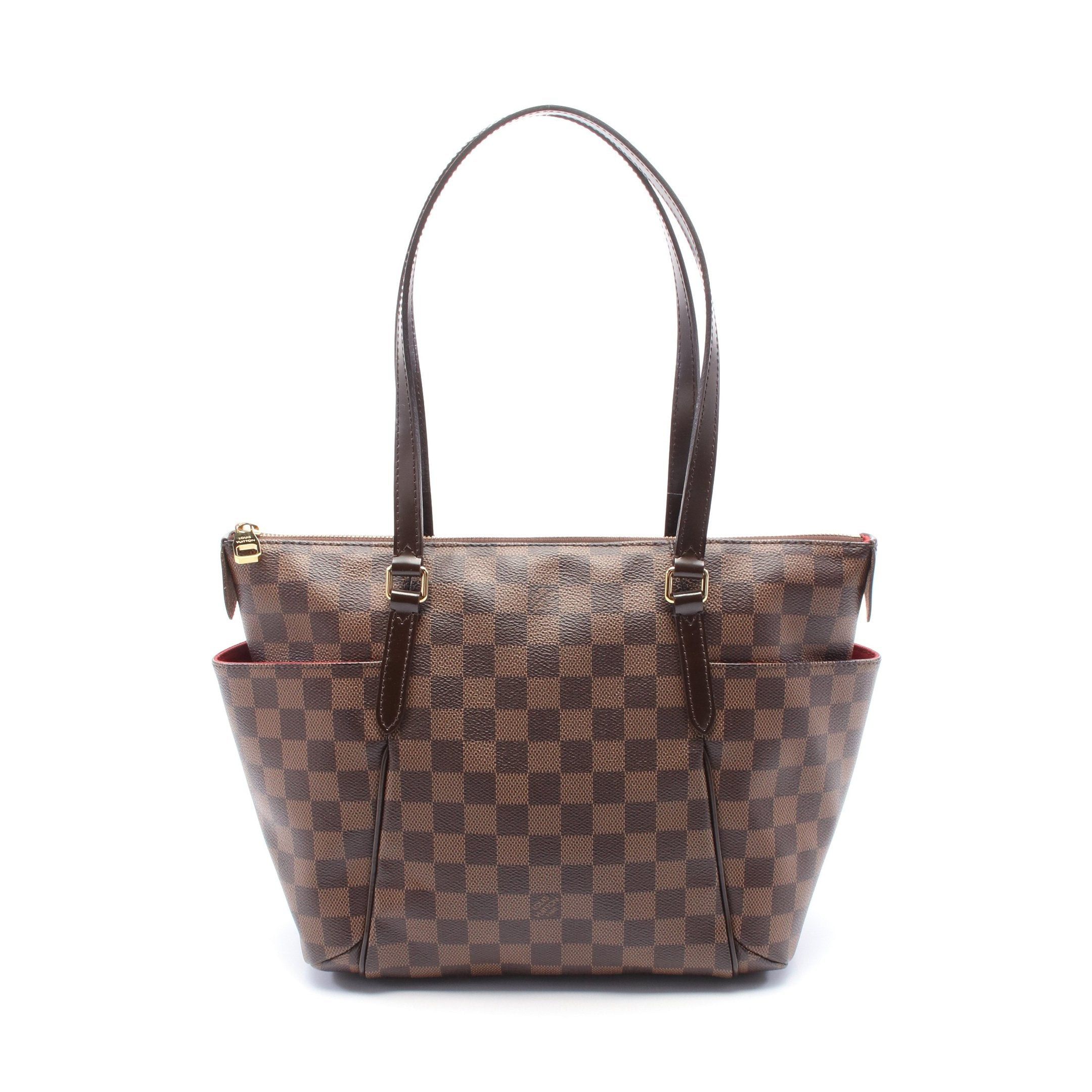 Louis Vuitton Totally Pm Damier Ebene Shoulder Bag Tote Leather Brown, Women's