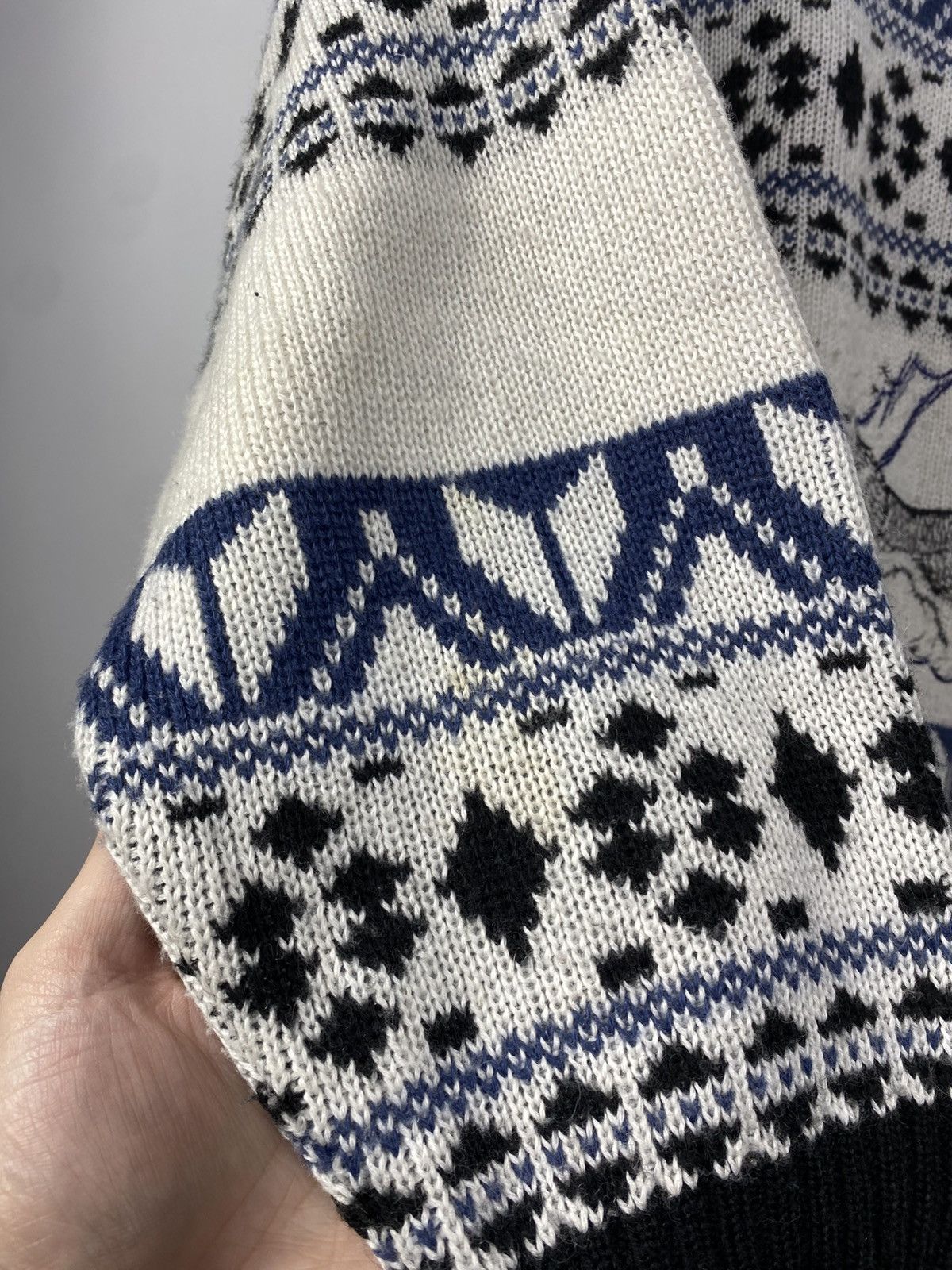 Japanese Brand × Vintage CRAZY VINTAGE 80s ART ALASKA Dog Husky SWEATER Japanese Size US S / EU 44-46 / 1 - 5 Thumbnail