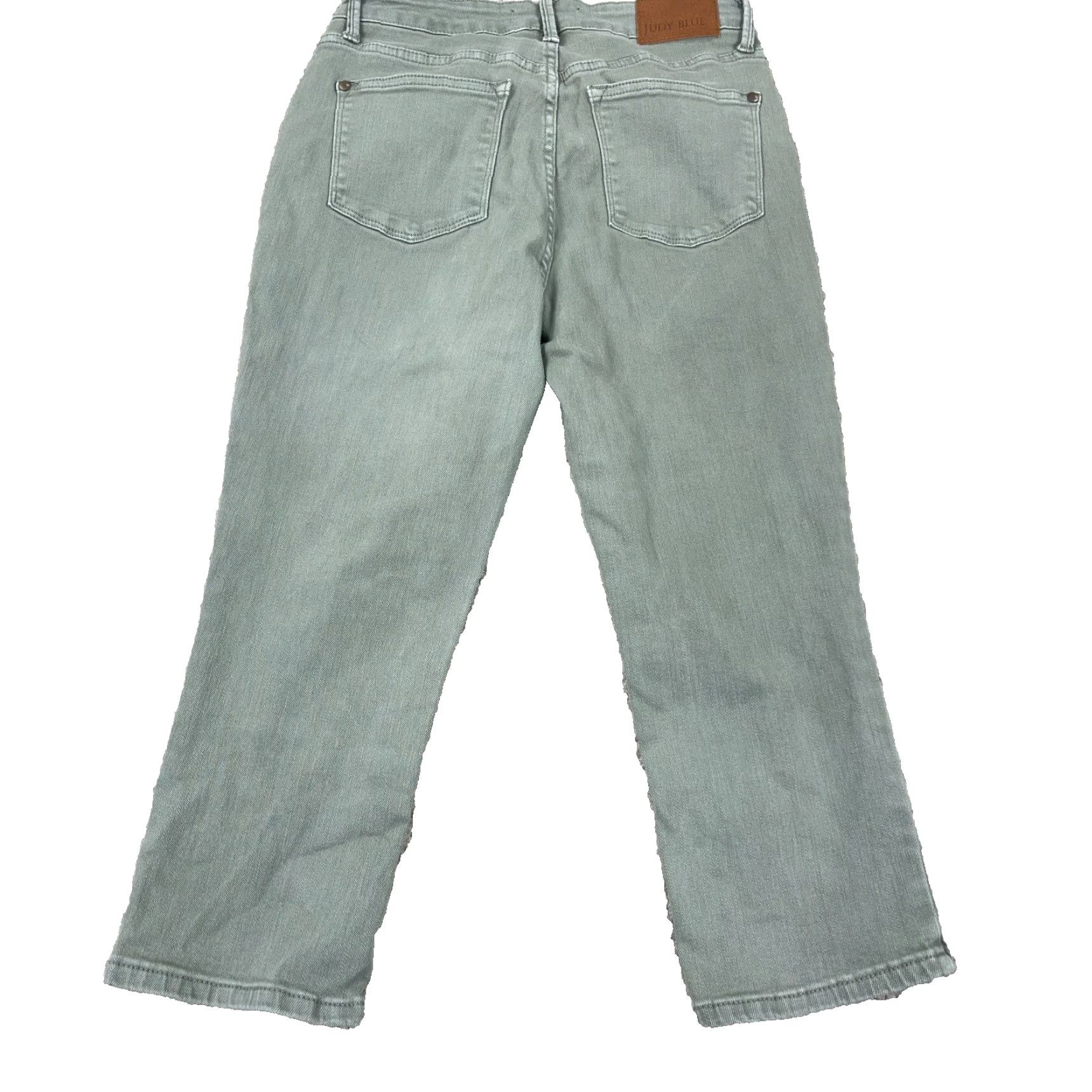 Denime Judy Blue Jeans Women 29 Green Carpi Stretch Denim Pants Garment Dyed Size 29" - 2 Thumbnail