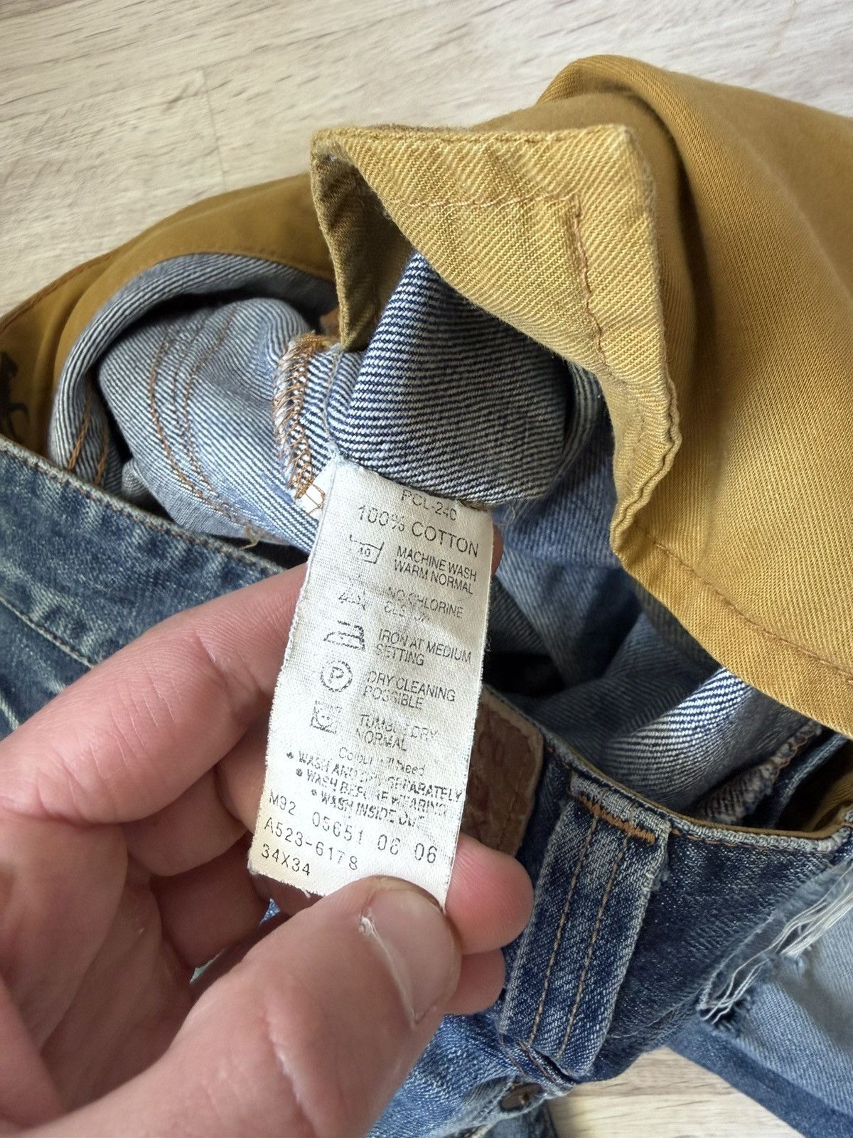Levi's Levi’s 523 Distressed Jeans Y2K Grunge w Strap Altered Size US 34 / EU 50 - 12 Thumbnail