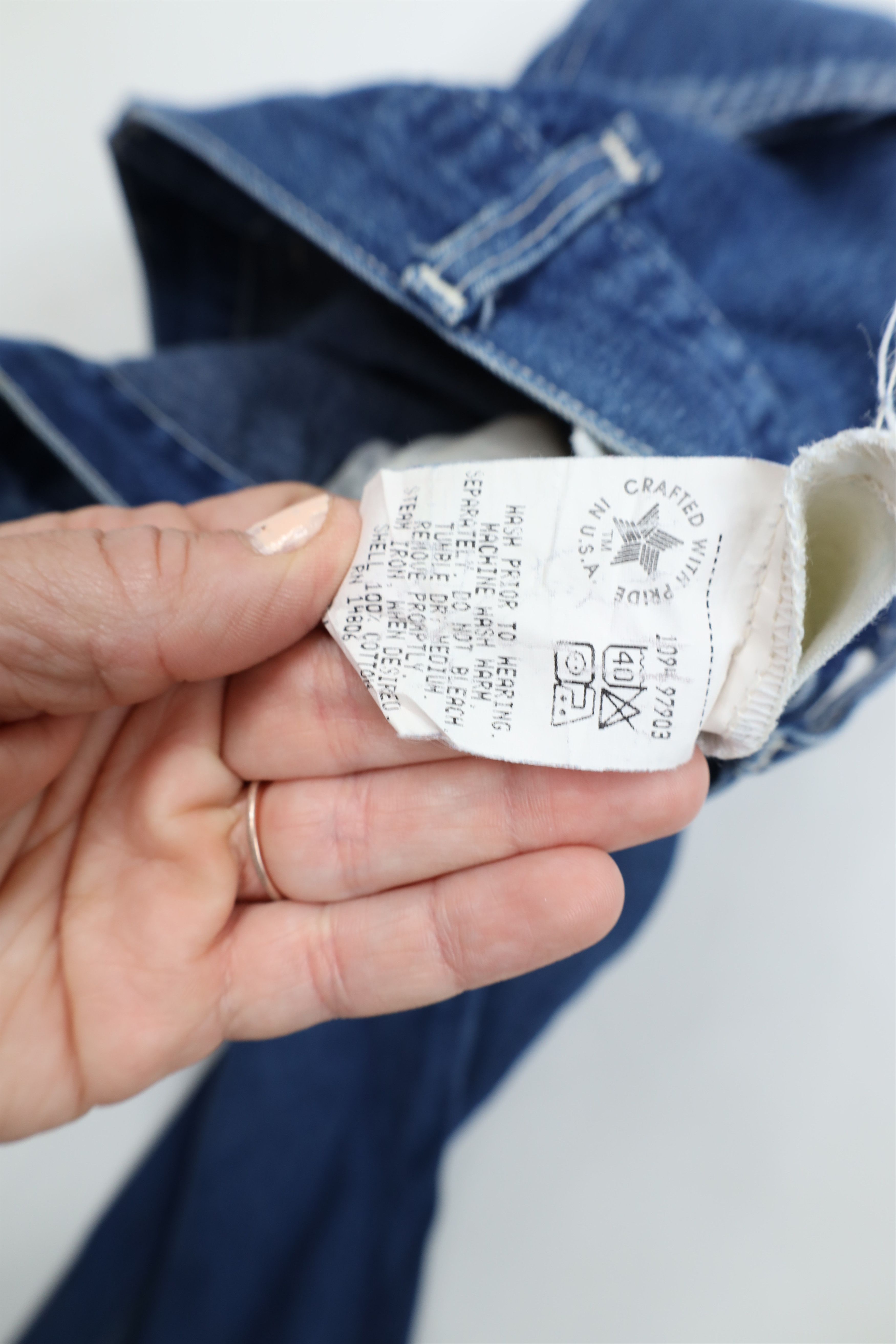 Carhartt Vintage 90s Carhartt Wide Leg Dungaree Denim Jeans USA Blue Size US 38 / EU 54 - 10 Thumbnail