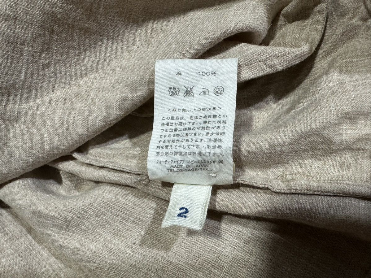 45rpm × Japanese Brand × Vintage 🔥Vintage 45Rpm Linen Shirt Hidden Buttons Made In Japan Size US M / EU 48-50 / 2 - 7 Thumbnail