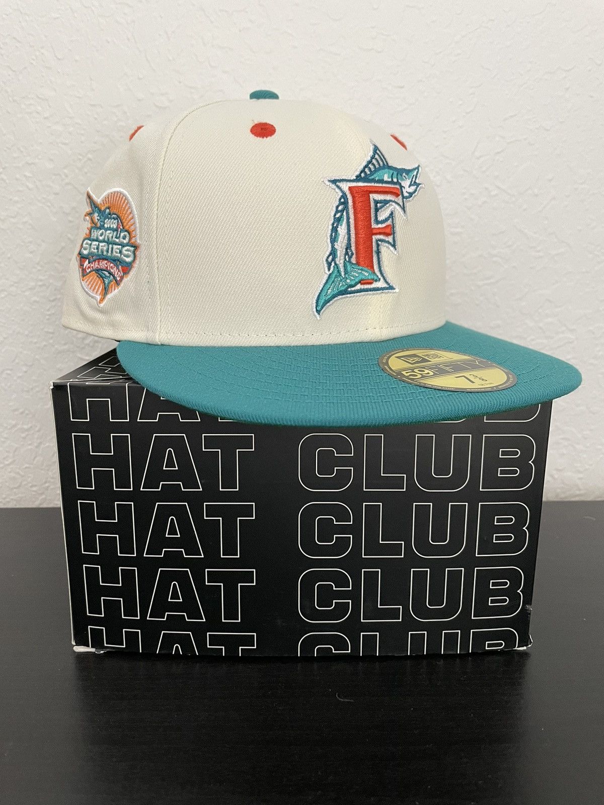 Hat club exclusive florida marlins miami heat crossover 7 1/4 fitted retailer new era