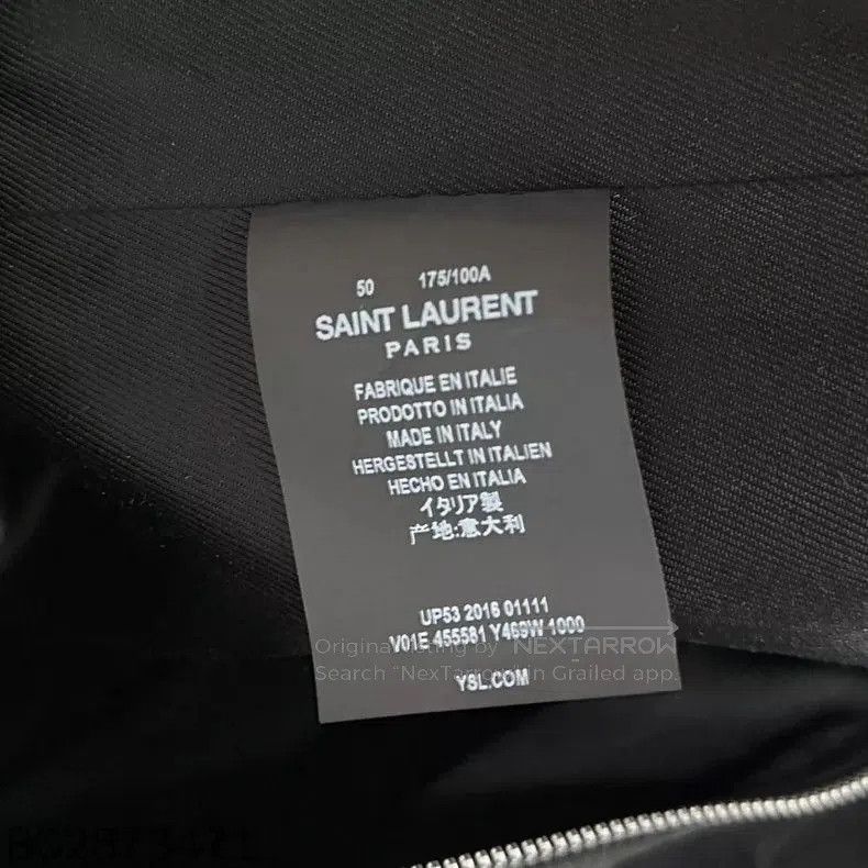 Saint Laurent Paris glitter diamond bomber jacket by saint laurent. Size US L / EU 52-54 / 3 - 3 Thumbnail
