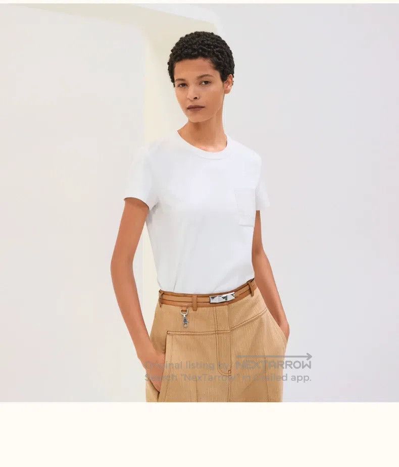 Hermes Hermes Classic women's white T-shirt - pure white, suitabl Size XS / US 0-2 / IT 36-38 - 1 Thumbnail
