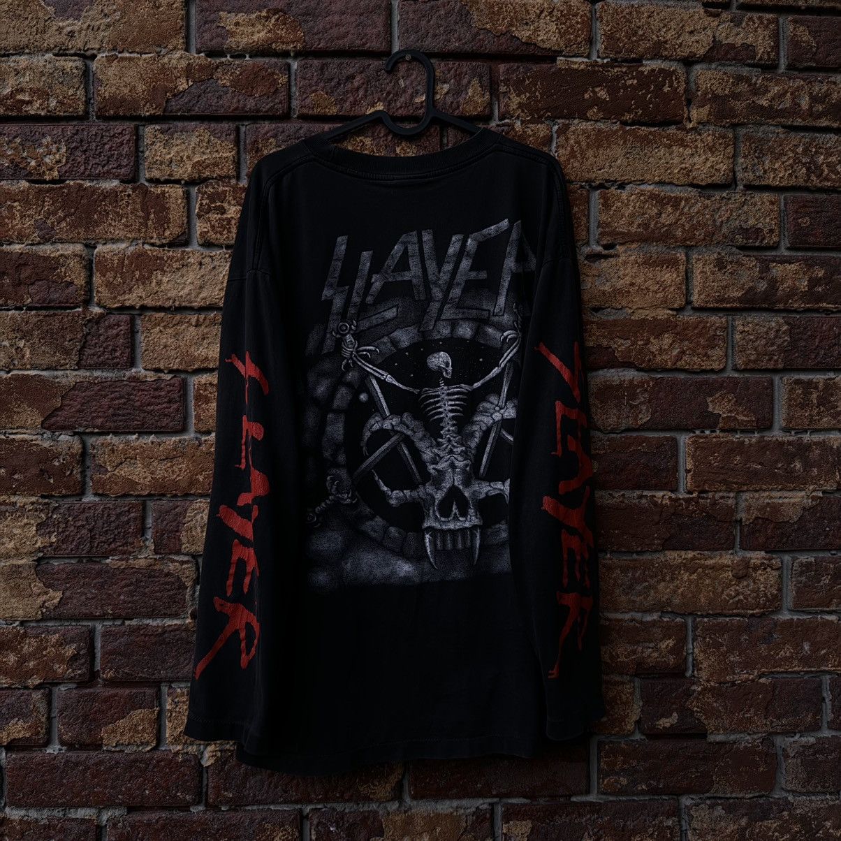 Band Tees × Vintage Slayer vintage 90s longsleeve tshirt Size US XL / EU 56 / 4 - 3 Thumbnail