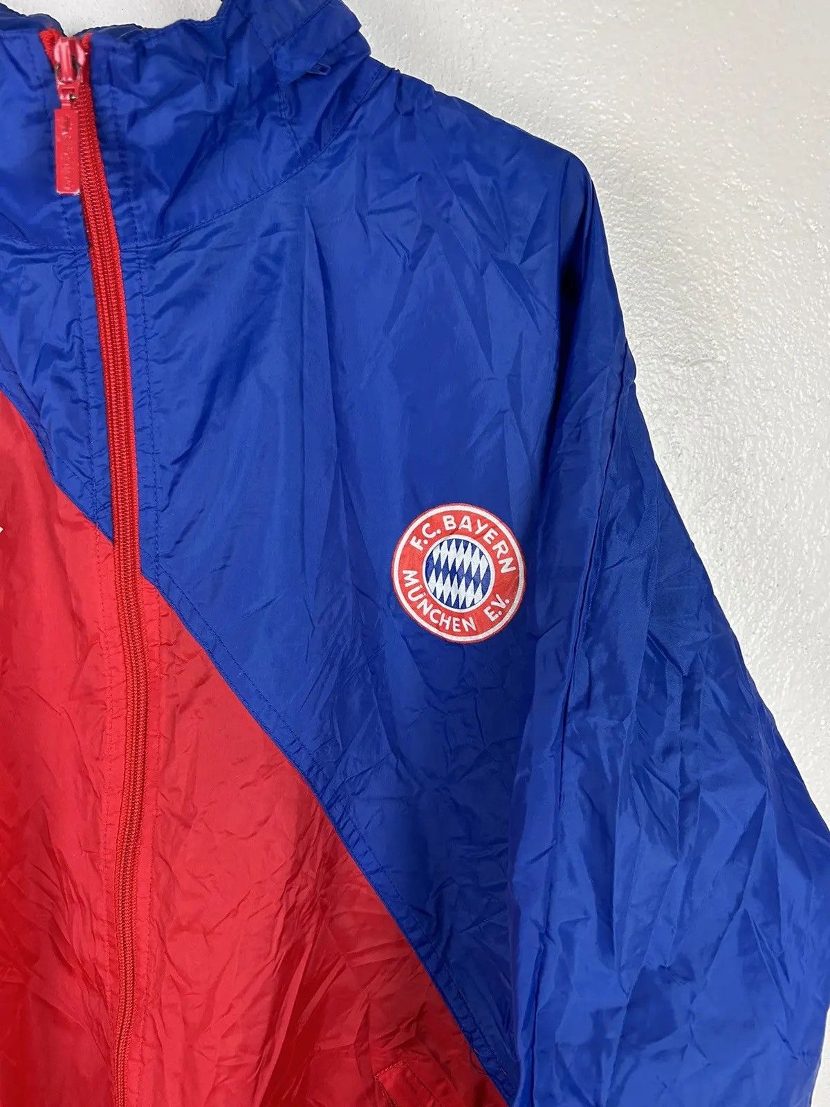 Adidas 90s Vintage Bayern Munchen Packable 1993/94 Rain Jacket Size US L / EU 52-54 / 3 - 2 Thumbnail