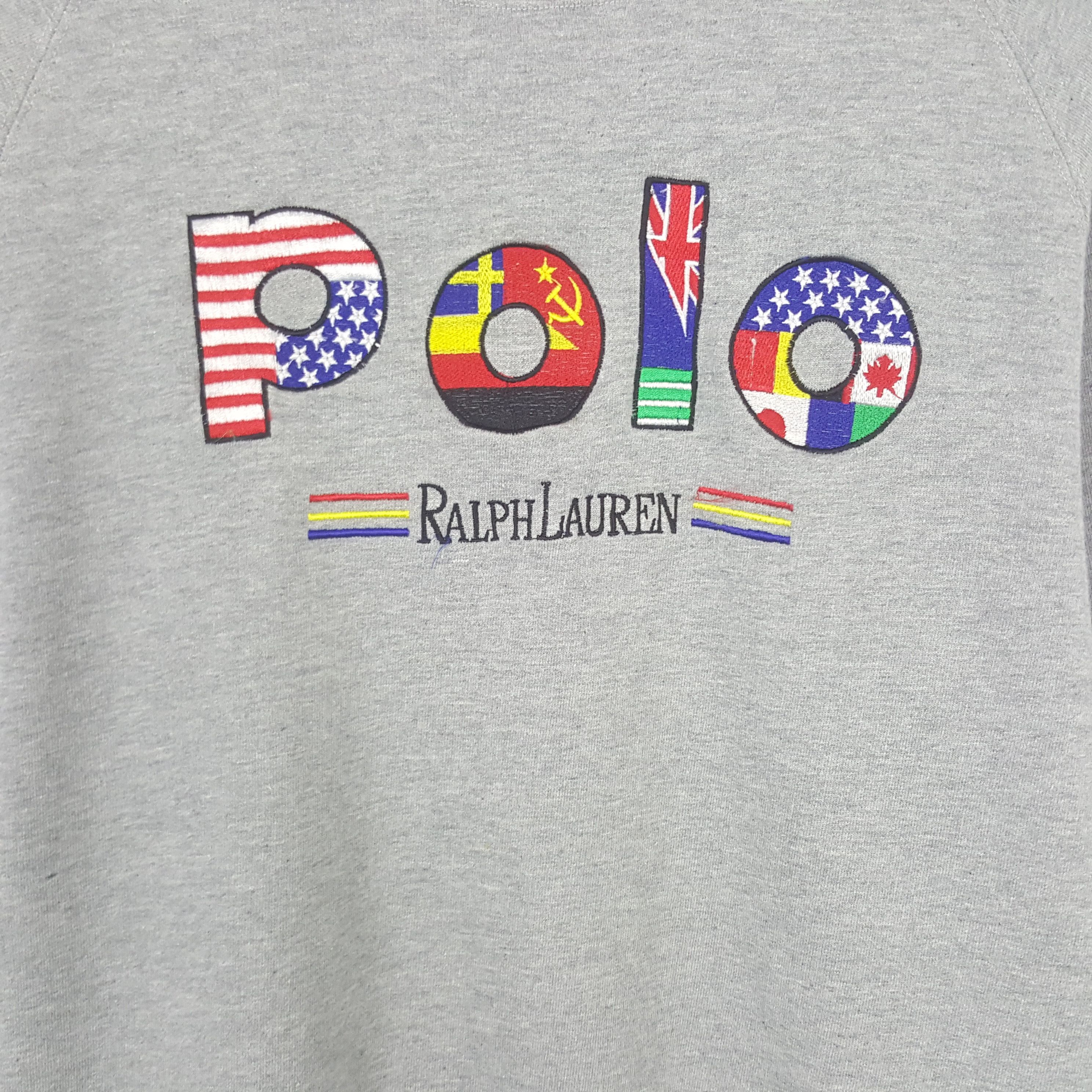 Polo Ralph Lauren × Vintage Vintage Polo Ralph Lauren Logo Sweatshirt Size US M / EU 48-50 / 2 - 2 Thumbnail