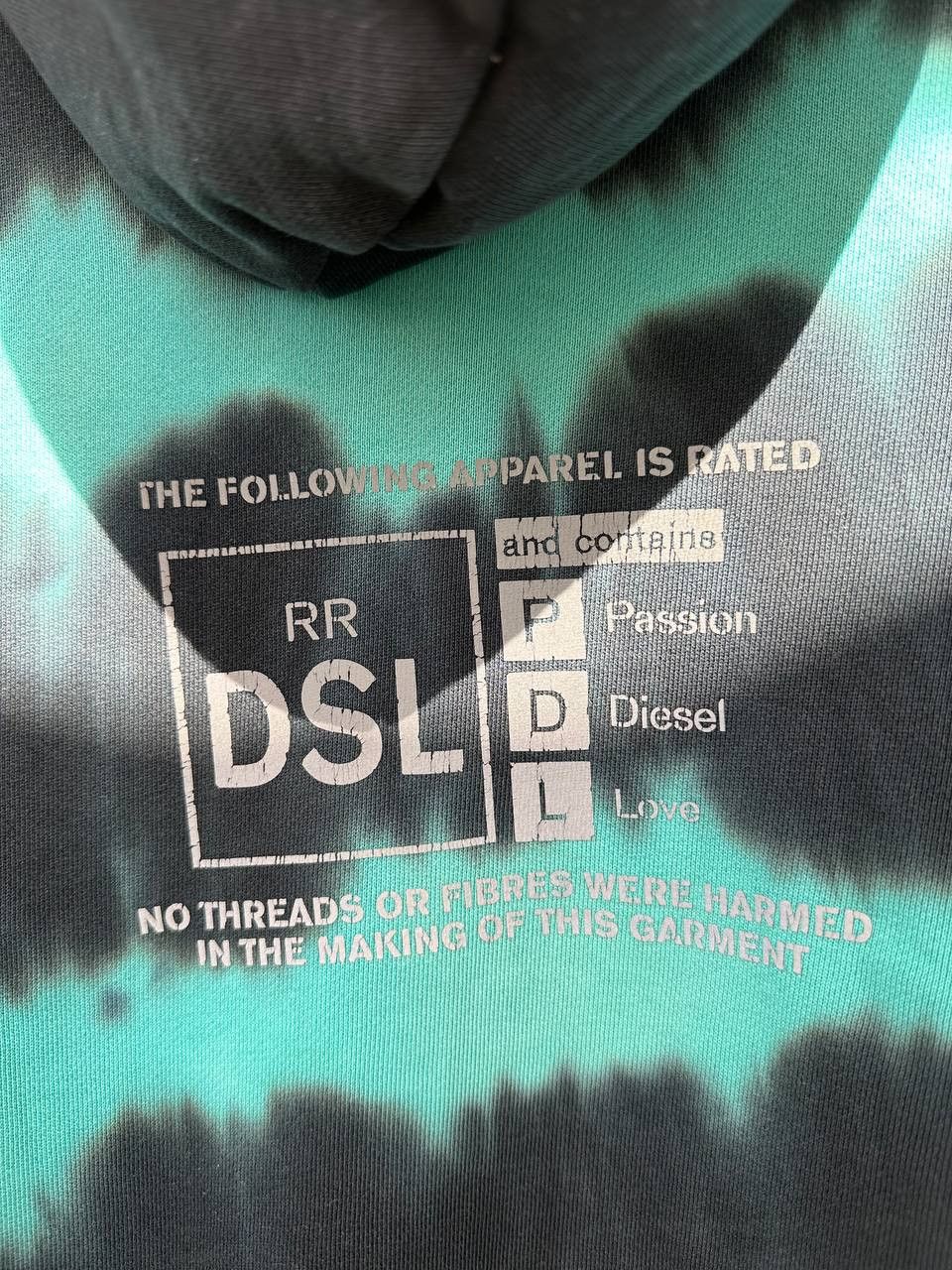 Diesel Diesel Tie-Dyed Reflective Hoodie Sweatshirt Relaxed Fit Size US M / EU 48-50 / 2 - 12 Thumbnail