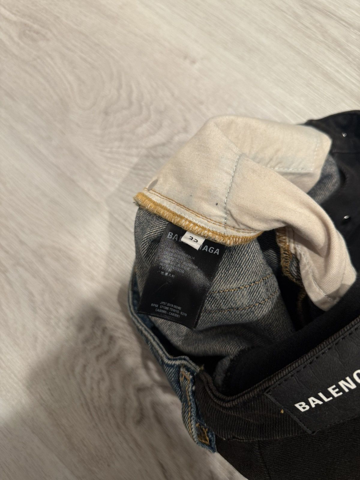 Balenciaga f/w 2019 split 50/50 denim!! Size US 28 / EU 44 - 6 Thumbnail