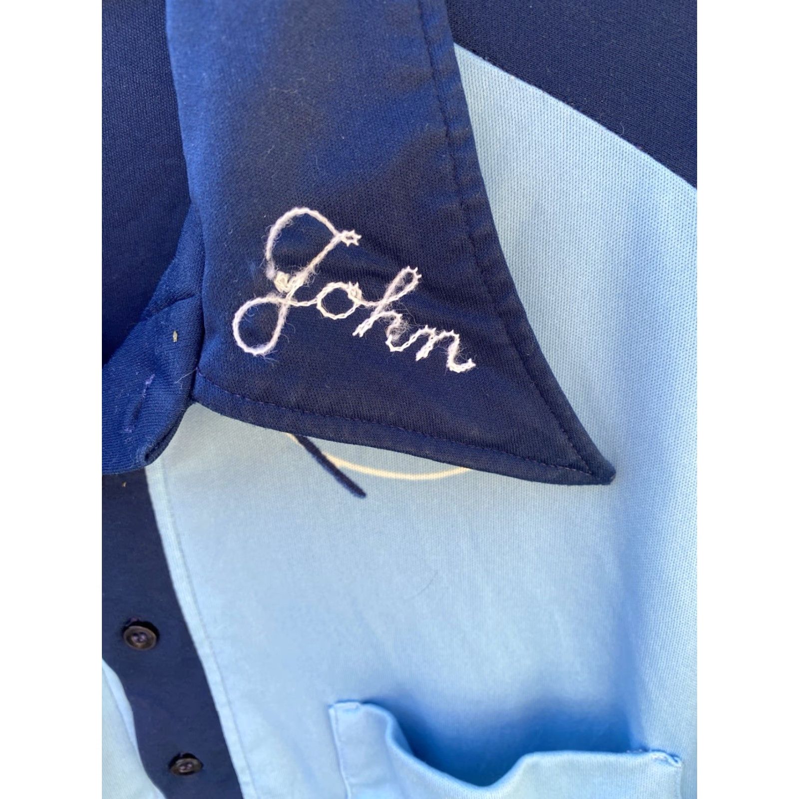 Vintage VINTAGE Bowling Shirt Joe DiMaggios Pizza & Pasta Chain Stitch John Size XL Polo, Rugby Blue Mens XL Size US XL / EU 56 / 4 - 4 Thumbnail
