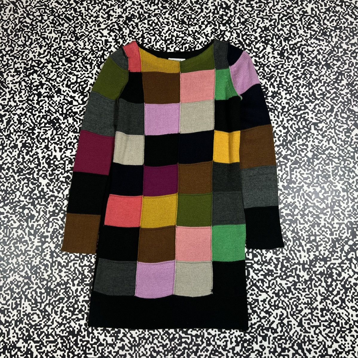 Sonia Rykiel Vintage Y2K Sonia Rykiel Patchwork Japanese Style Mini Dress Size M / US 6-8 / IT 42-44 - 4 Thumbnail