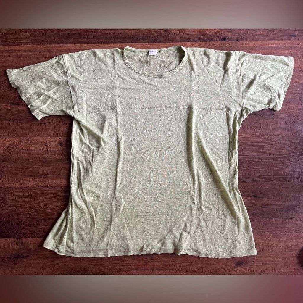 Aritzia Wilfred Free 100% Linen Oversized Tee – Green, Short Sleeve Size XS / US 0-2 / IT 36-38 - 5 Thumbnail