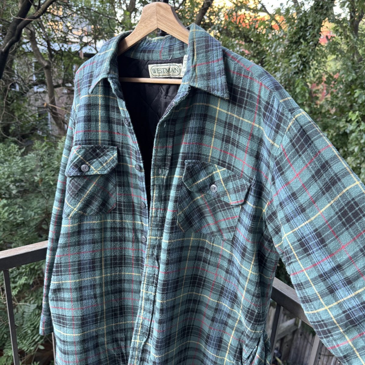 Vintage Thrashed Faded Distressed Flannel Shirt ERD Grunge Chrome Size US XL / EU 56 / 4 - 3 Thumbnail