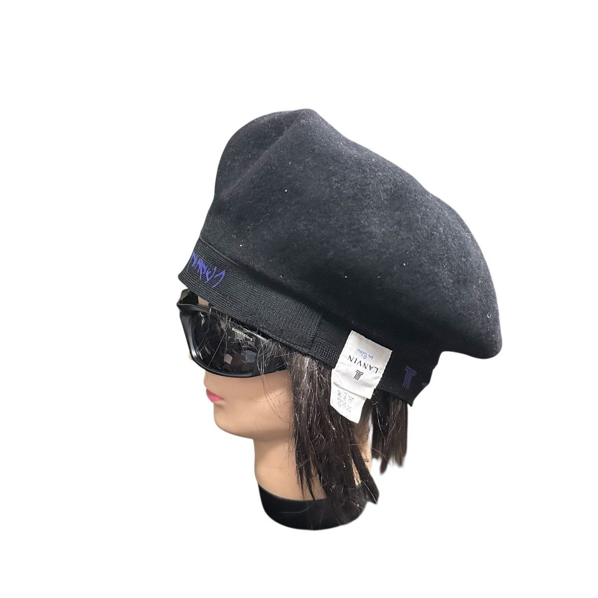 Lanvin LANVIN EN BLEU WOOL BARET HAT Size ONE SIZE - 3 Thumbnail