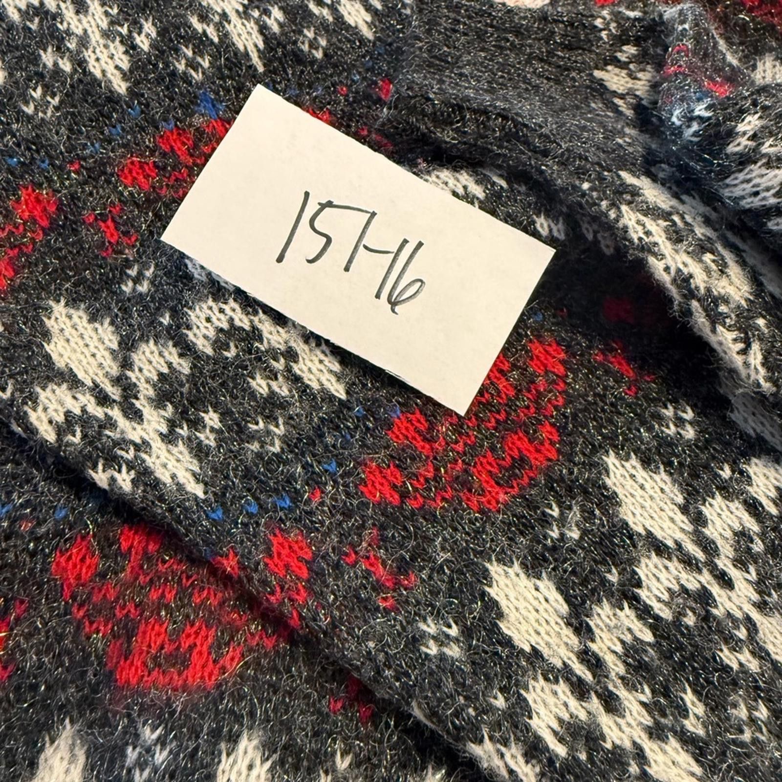 Other Jolle fair isle fuzzy V neck sweater SZ M/L Size M / US 6-8 / IT 42-44 - 11 Thumbnail