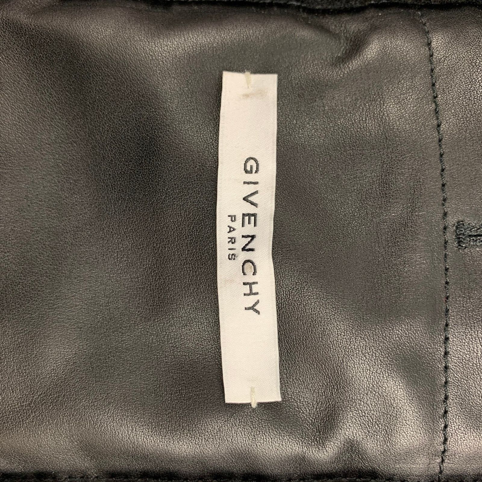 Givenchy Size 38 Black Silver Studded Leather Blouson Jacket Size US M / EU 48-50 / 2 - 8 Thumbnail
